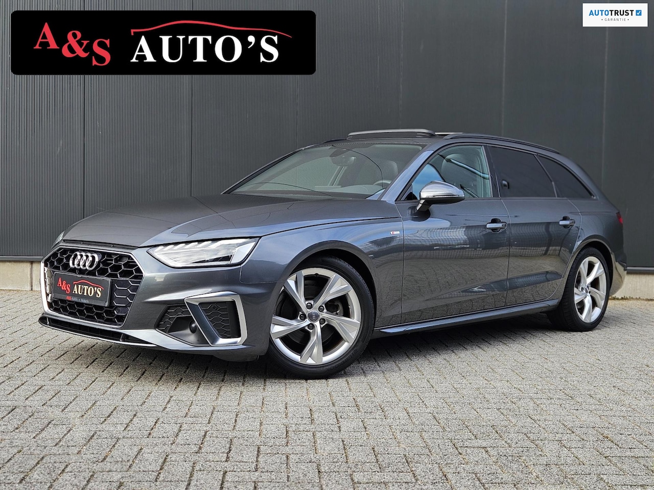 Audi A4 Avant - 40 TFSI 190pk 3x S line Panodak Acc Matrix Trekhaak Camera Elektrische kofferbak Keyless - AutoWereld.nl