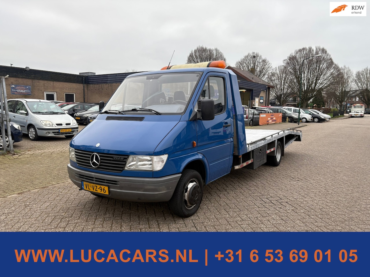 Mercedes-Benz Sprinter - 412 D Xlang Oprijwagen Autoambulance Autotransporter - AutoWereld.nl