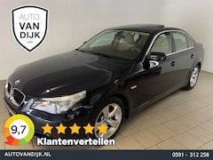 BMW 5-serie - 520i 6 Cilinder AIRCO NAVI CRUISE ELEK RAMEN CENT VERG VELGEN 5DRS ZEER NETTE AUTO