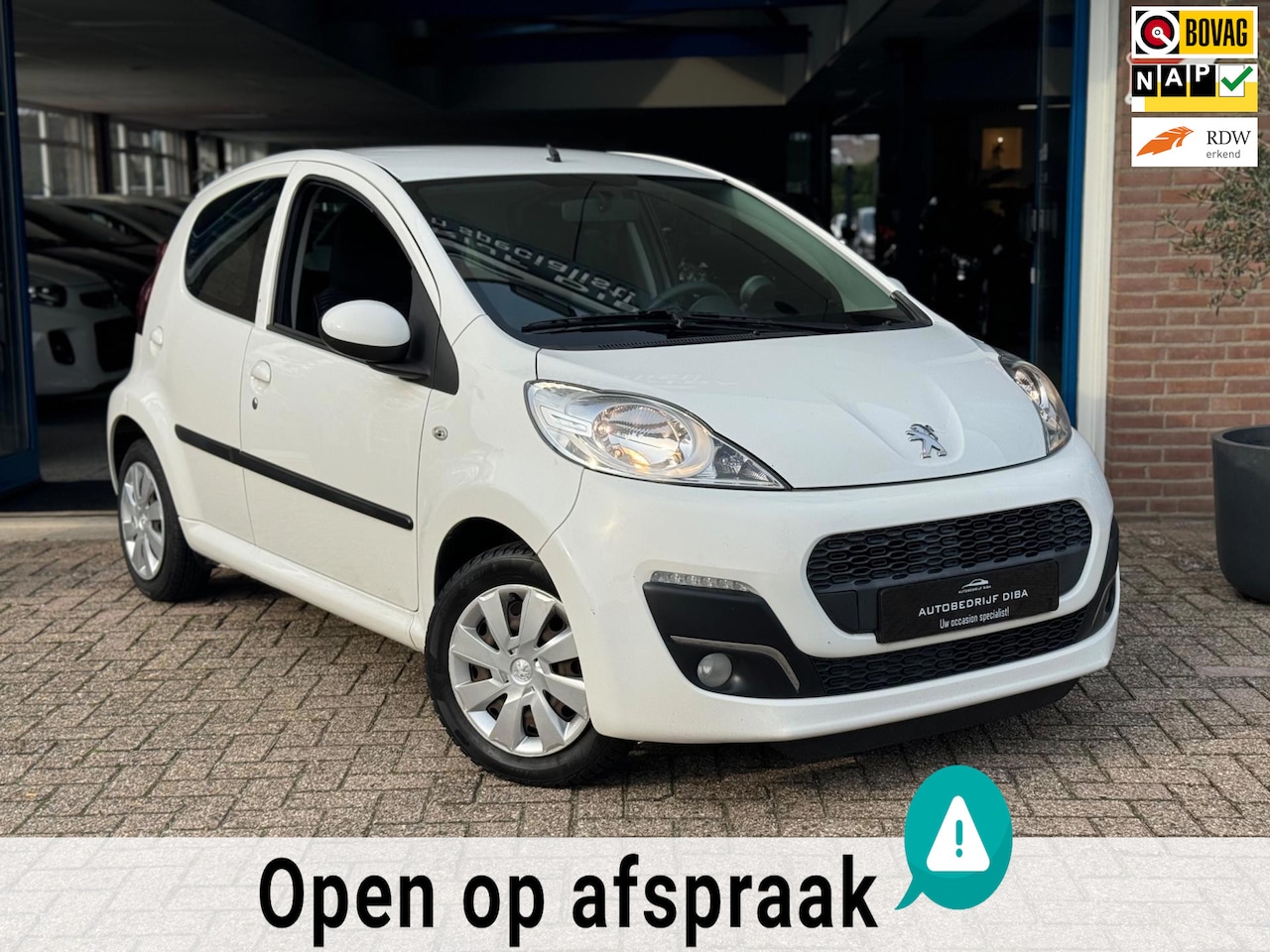 Peugeot 107 - 1.0 Active 2013 WIT AIRCO 5drs Elektr APK NAP! - AutoWereld.nl