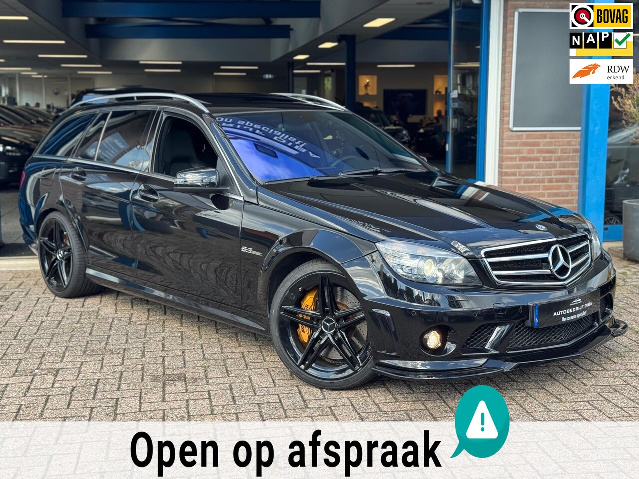 Mercedes-Benz C-klasse Estate - AMG 63 2009 ZWART Youngtimer! - AutoWereld.nl