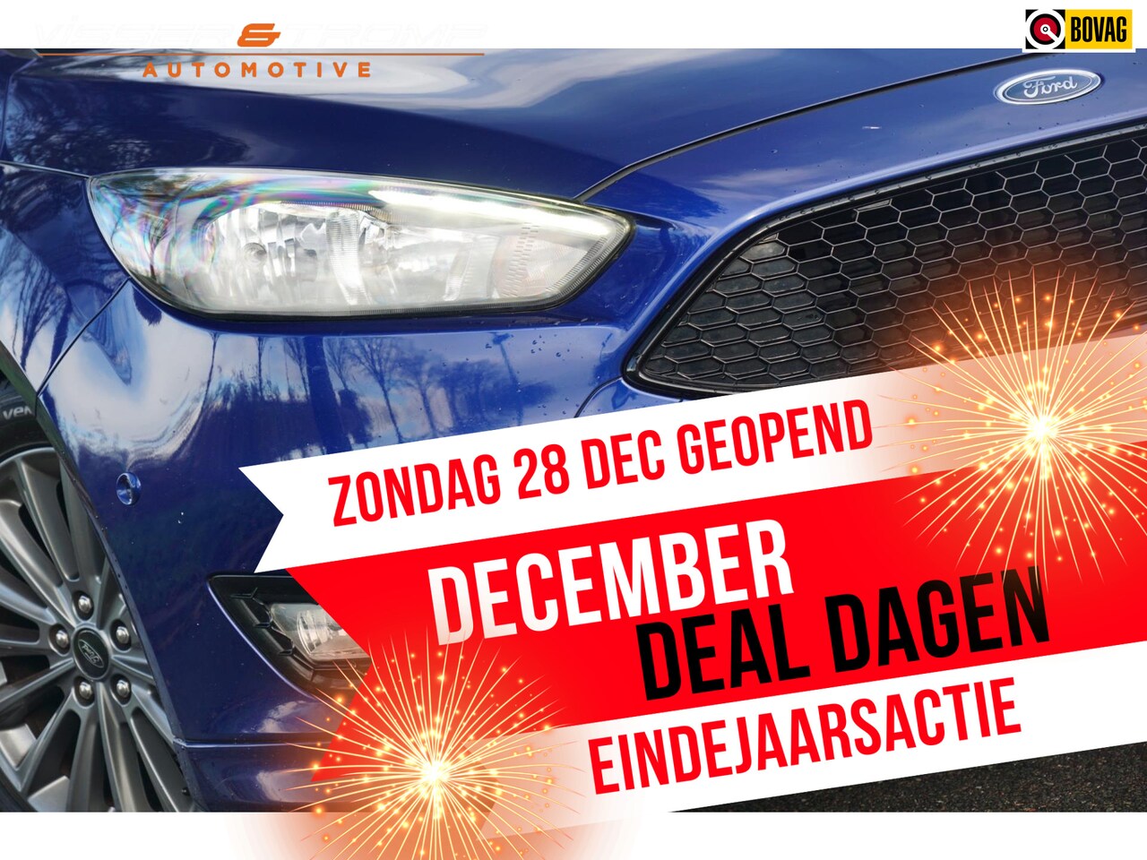 Ford Focus Wagon - 1.0 125PK ST-Line | Deep Impact Blue | AppleCarplay/NAV/PDC360 - Keurig! - AutoWereld.nl