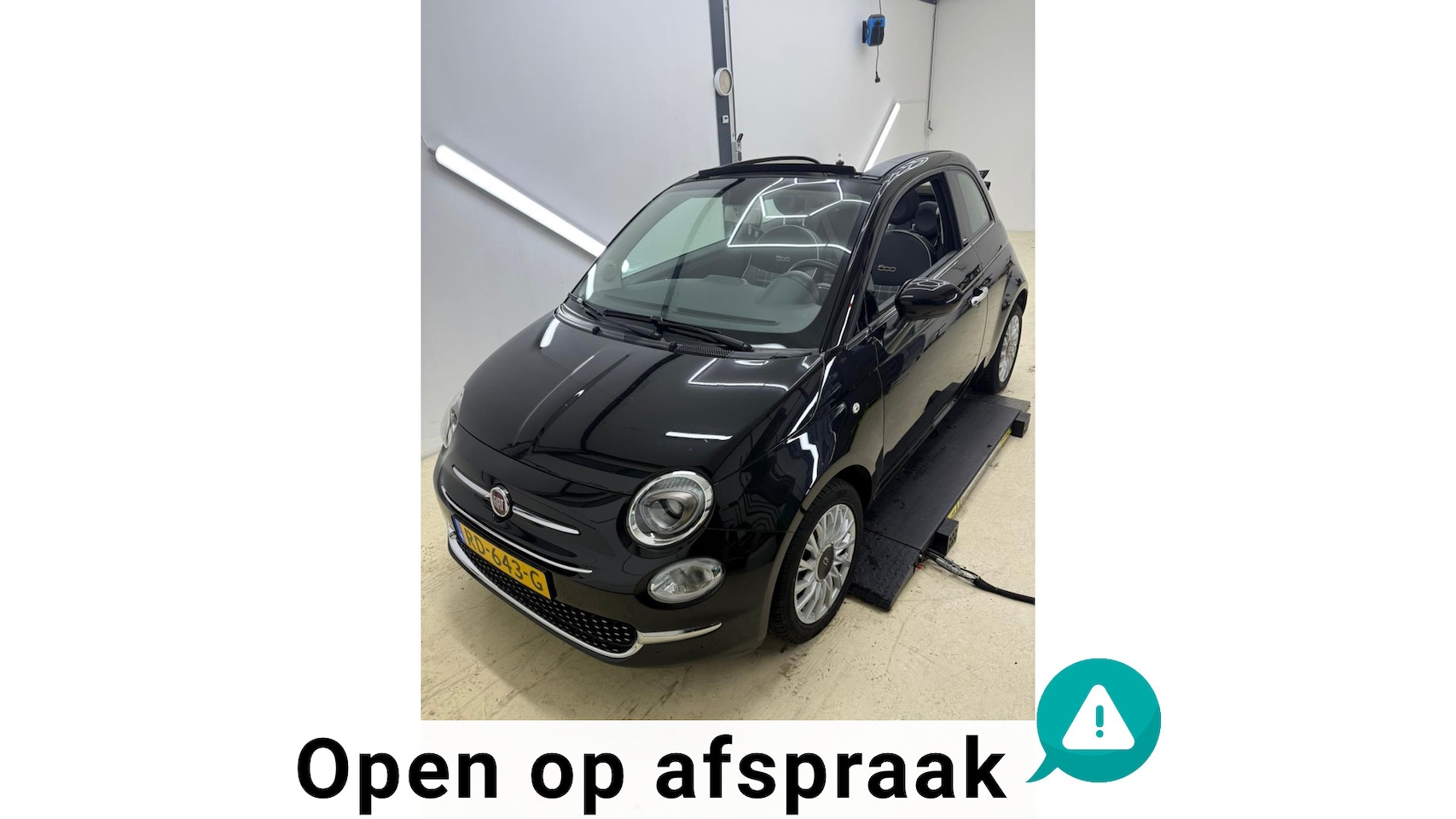Fiat 500 C - 0.9 TwinAir Turbo Lounge CABRIO NAVI AIRCO NIEUWSTAAT! 48DKM! - AutoWereld.nl