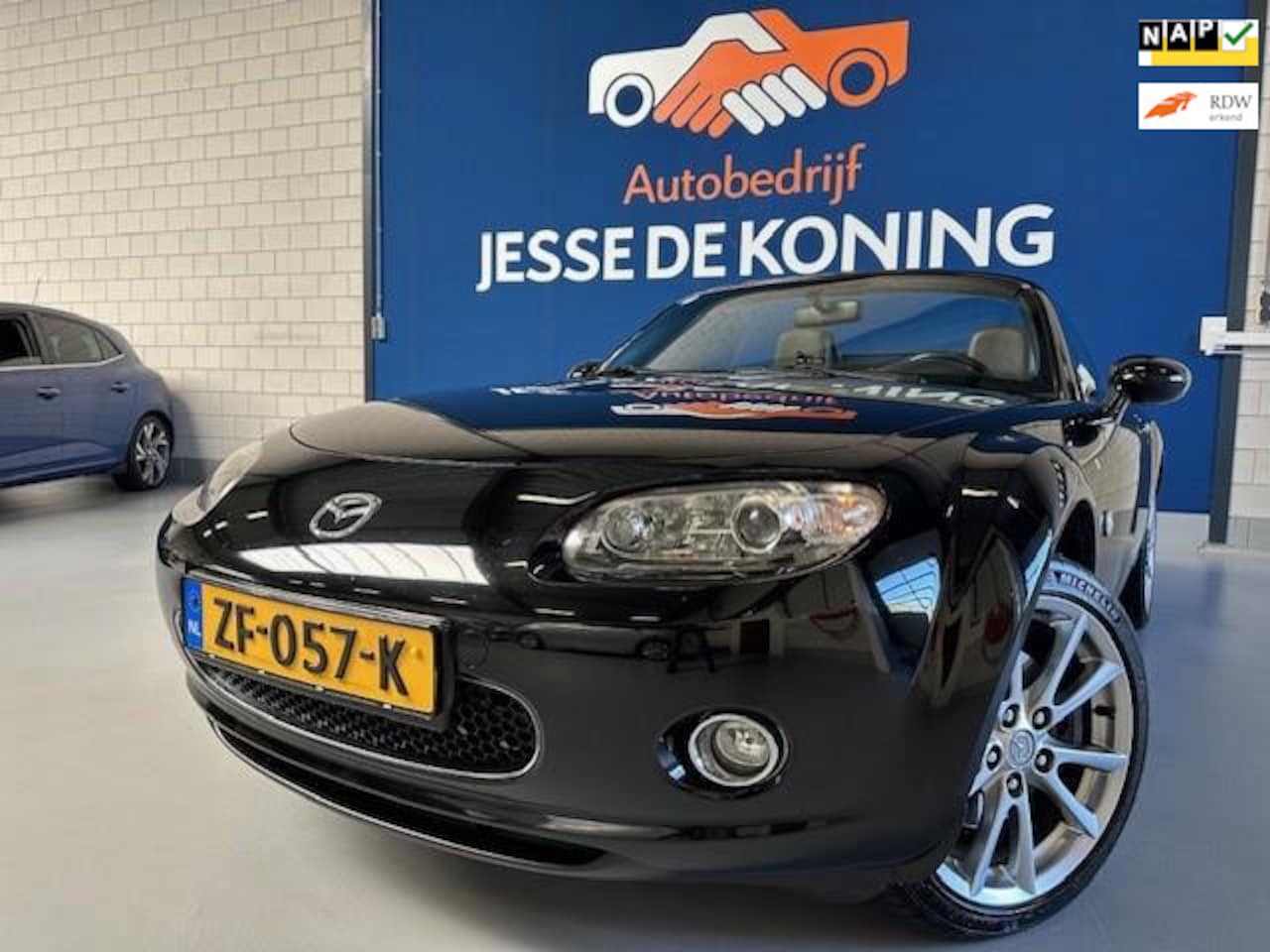 Mazda MX-5 - 1.8 Exclusive Cabriolet,bj.2008,kleur:zwart ! Leder,Climate,Sportvelgen,APK 06/2026 en NAP - AutoWereld.nl