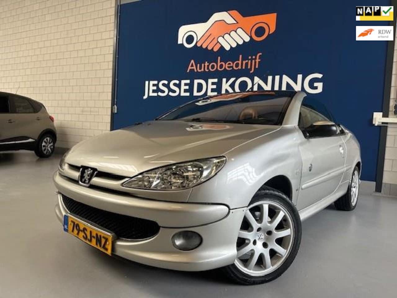 Peugeot 206 CC - 1.6-16V Roland Garros Hardtop Cabriolet/bj.2006/ rookzilver/leder/climate/etc/NAP met 1994 - AutoWereld.nl