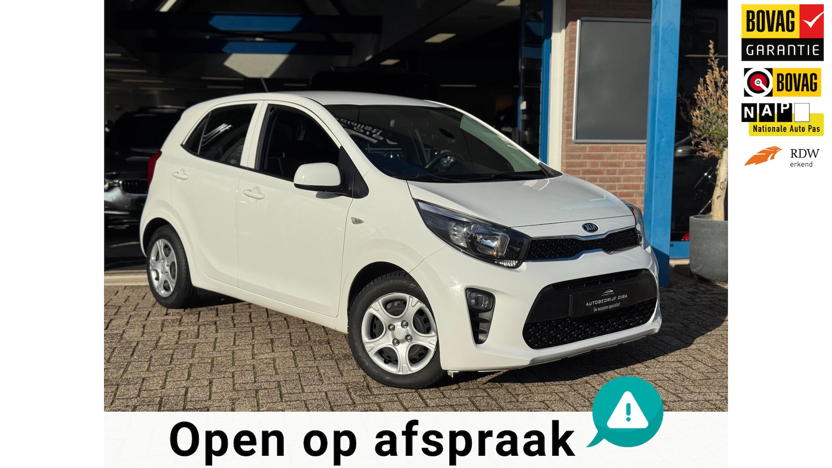 Kia Picanto - 1.0 DPi ComfortLine 5p Wit 2020 AIRCO BTW 1e Eig - AutoWereld.nl