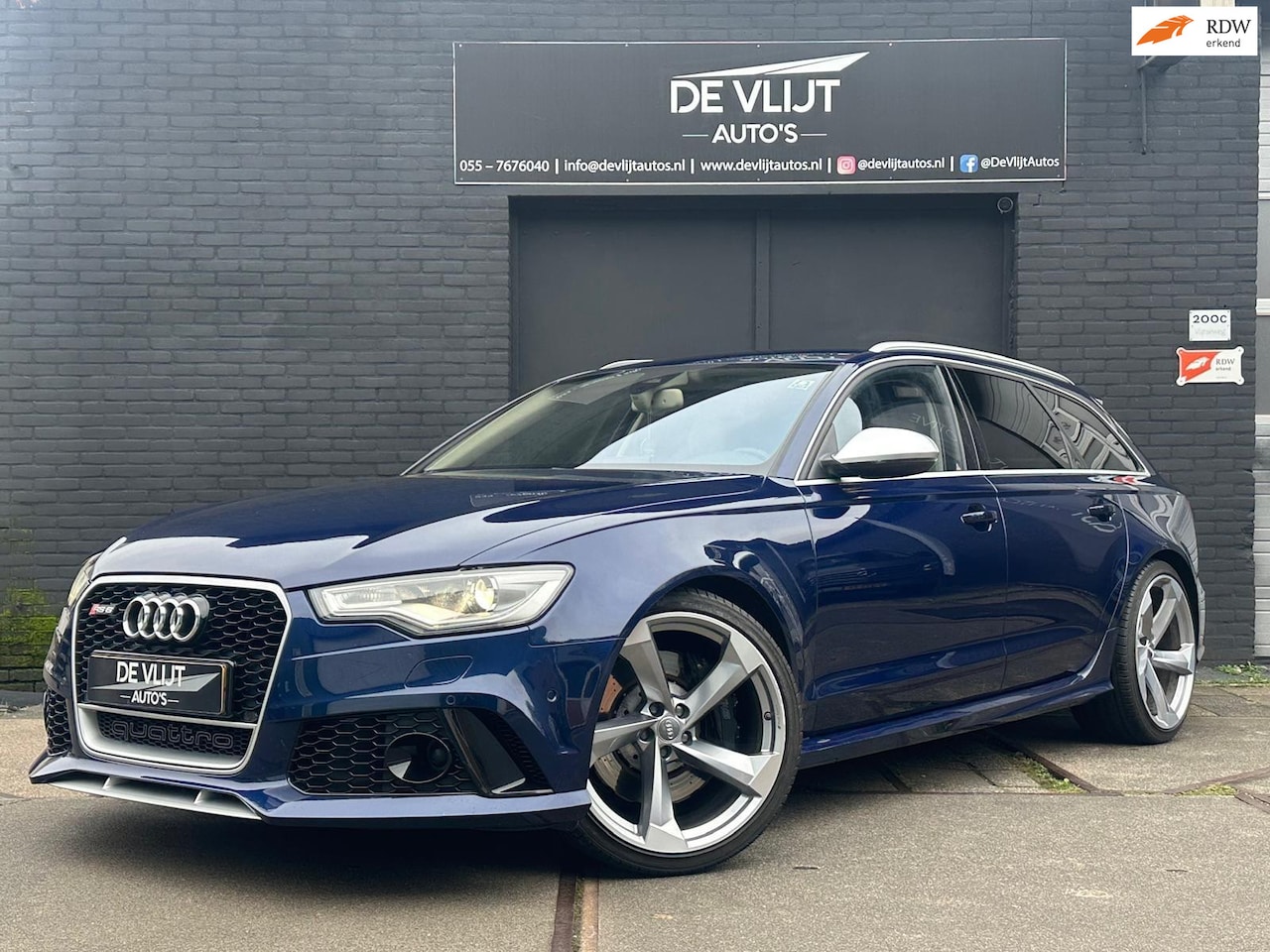 Audi A6 Avant - 4.0 TFSI RS 6 quattro | Navi | Leer | Climate Control | Cruise control | Camera | Bearlock - AutoWereld.nl