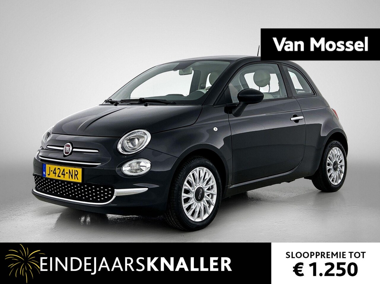 Fiat 500 - 1.0 Hybrid Lounge | NAVIGATIE | AIRCO | CRUISE CONTROL | LICHTMETALEN VELGEN | - AutoWereld.nl