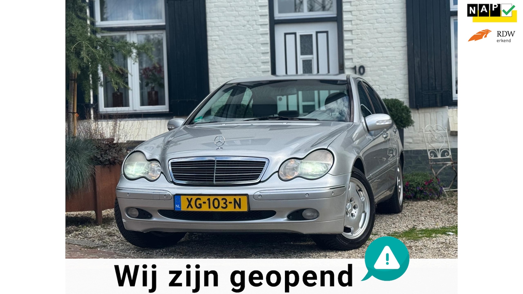 Mercedes-Benz C-klasse - 240 Elegance|Clima|PDC|Trekhaak|Cruise|Leder| - AutoWereld.nl