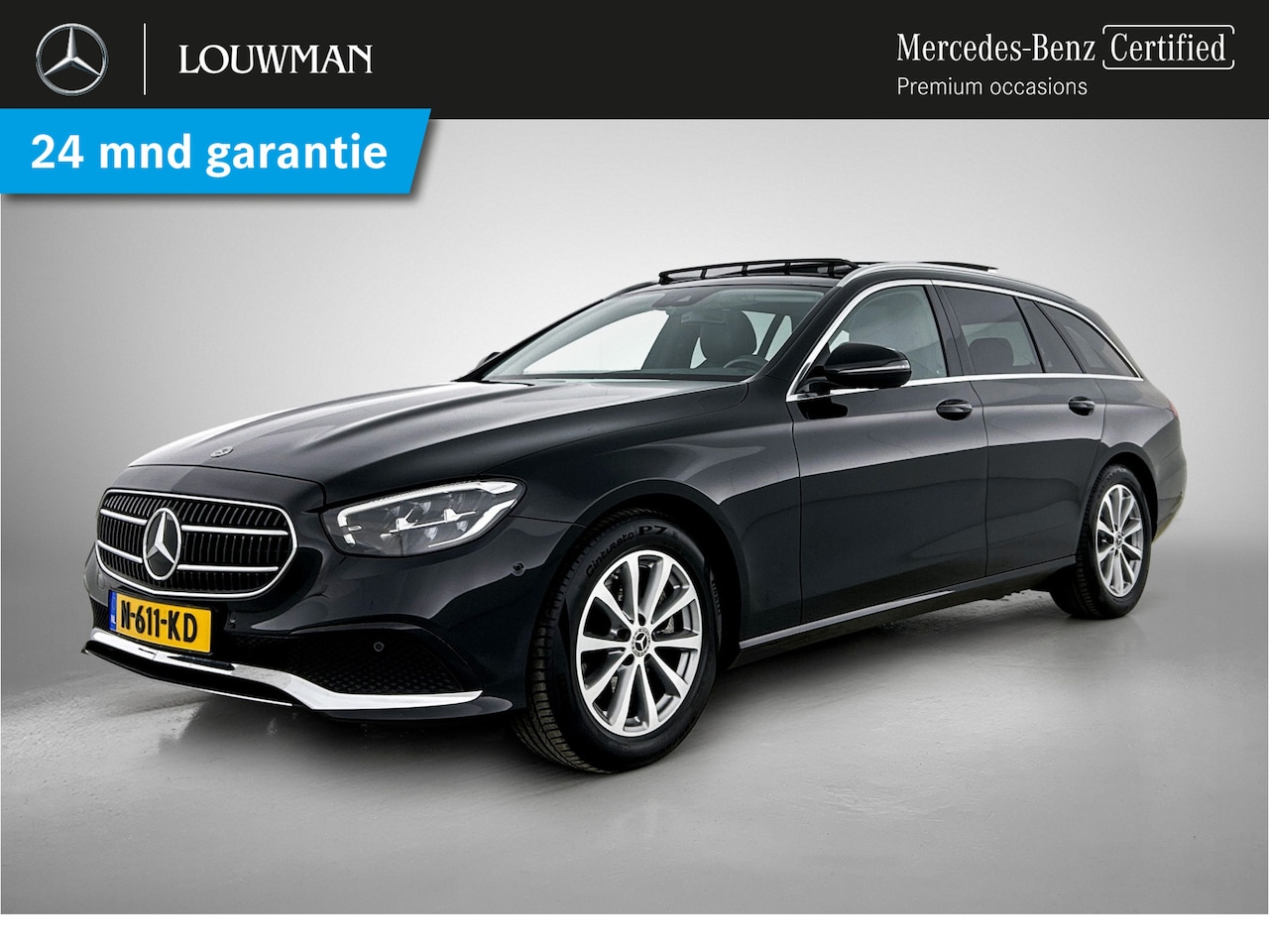 Mercedes-Benz E-klasse Estate - 200 Business Solution Panoramadak | Leder | Dode Hoek Ass | Alarm | Sfeerverlichting | Par - AutoWereld.nl