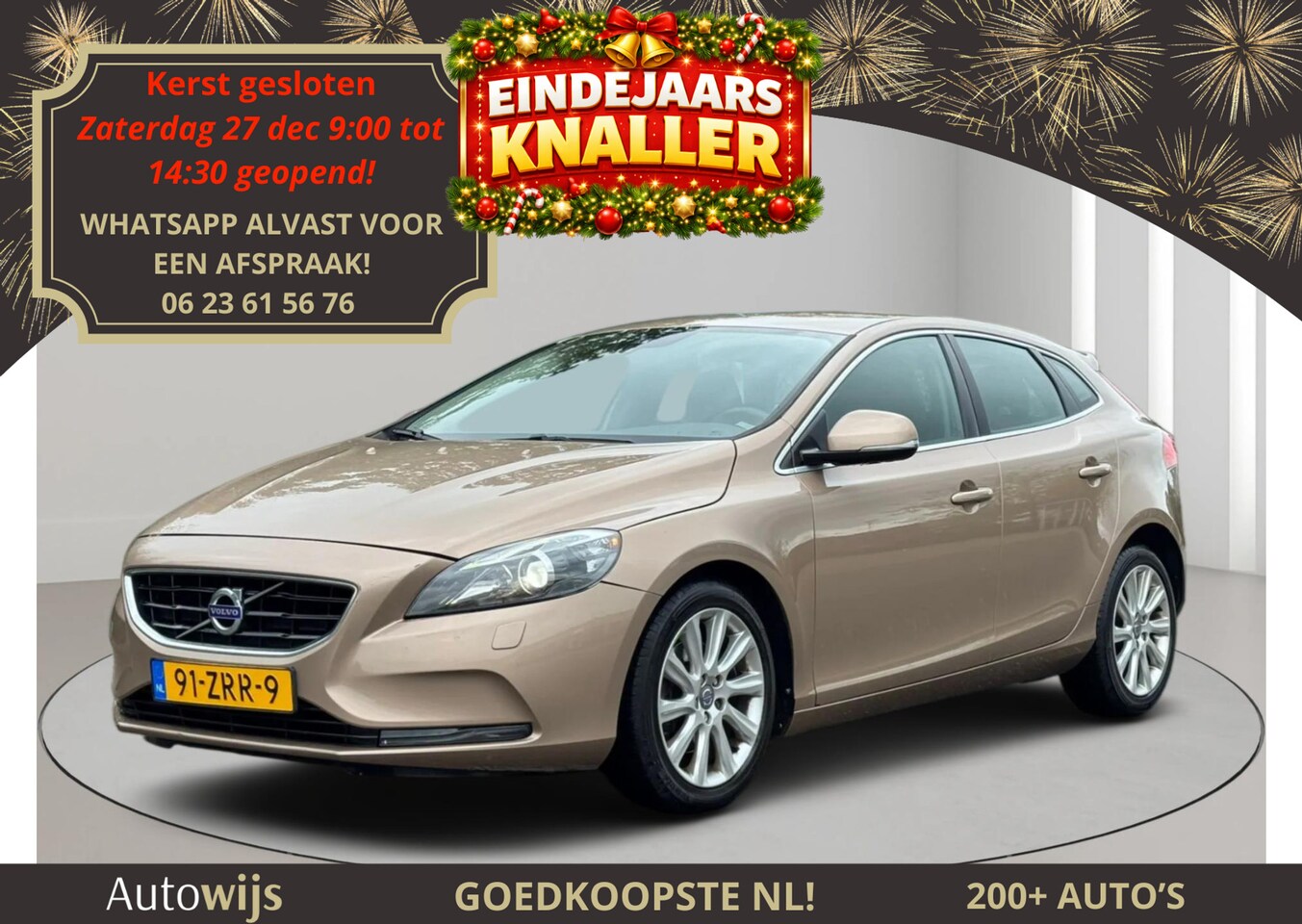 Volvo V40 - 1.6 T4 Summum|LEDER|AUT|CAMERA|NL AUT|CRUISE - AutoWereld.nl