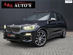 BMW X3 - M40i xDrive High Executive 360pk Panodak Leder Trekhaak Memory H&K Carbon Hud Blindspot El