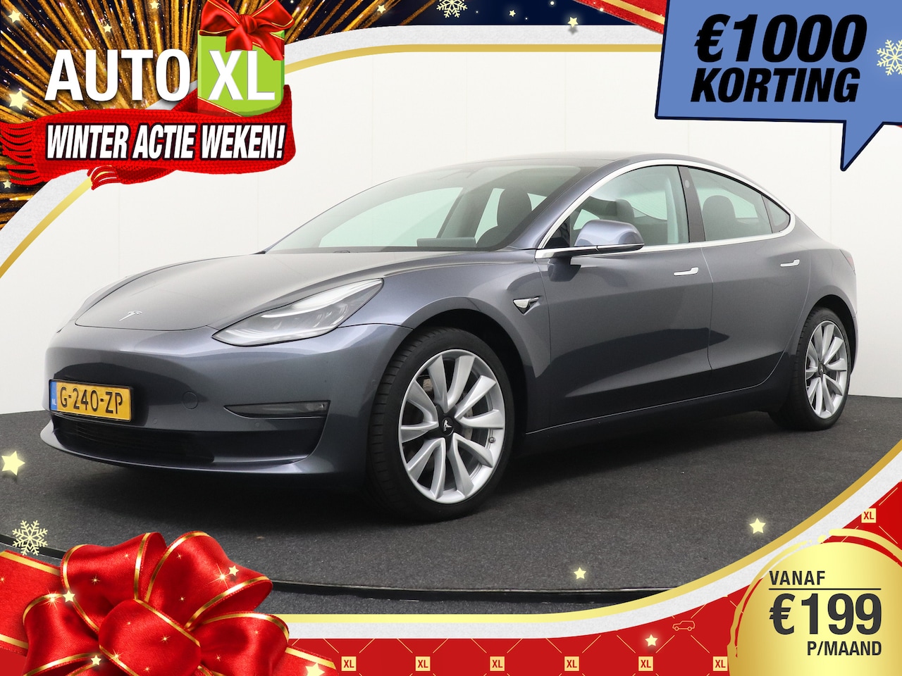Tesla Model 3 - Long Range RWD Long Range AWD 75 kWh Autopilot Stoelverw V+A Pano 19'LMV 1k - AutoWereld.nl