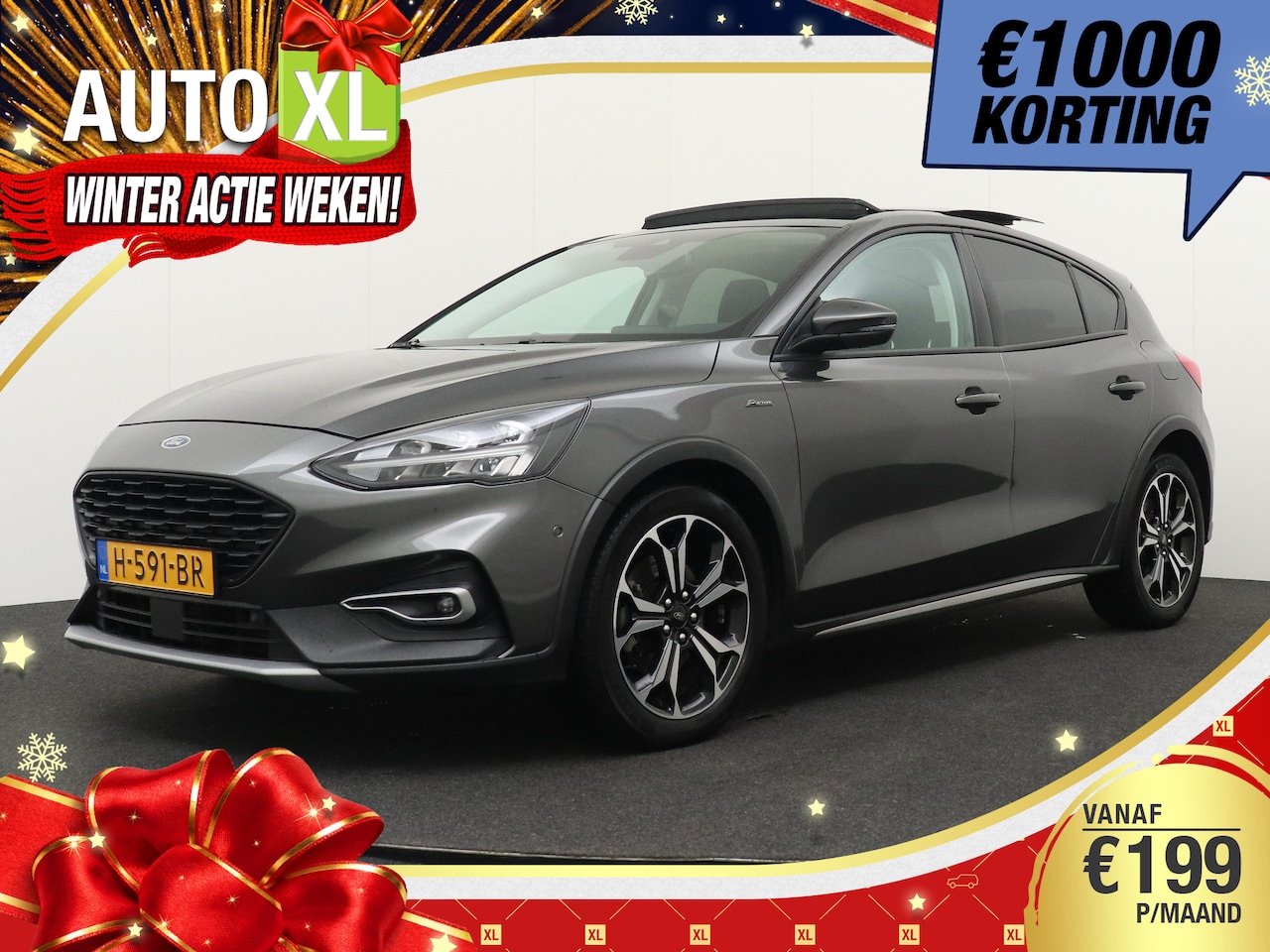 Ford Focus - 1.0T 125 PK Active Pano-dak Carplay Camera 1k - AutoWereld.nl