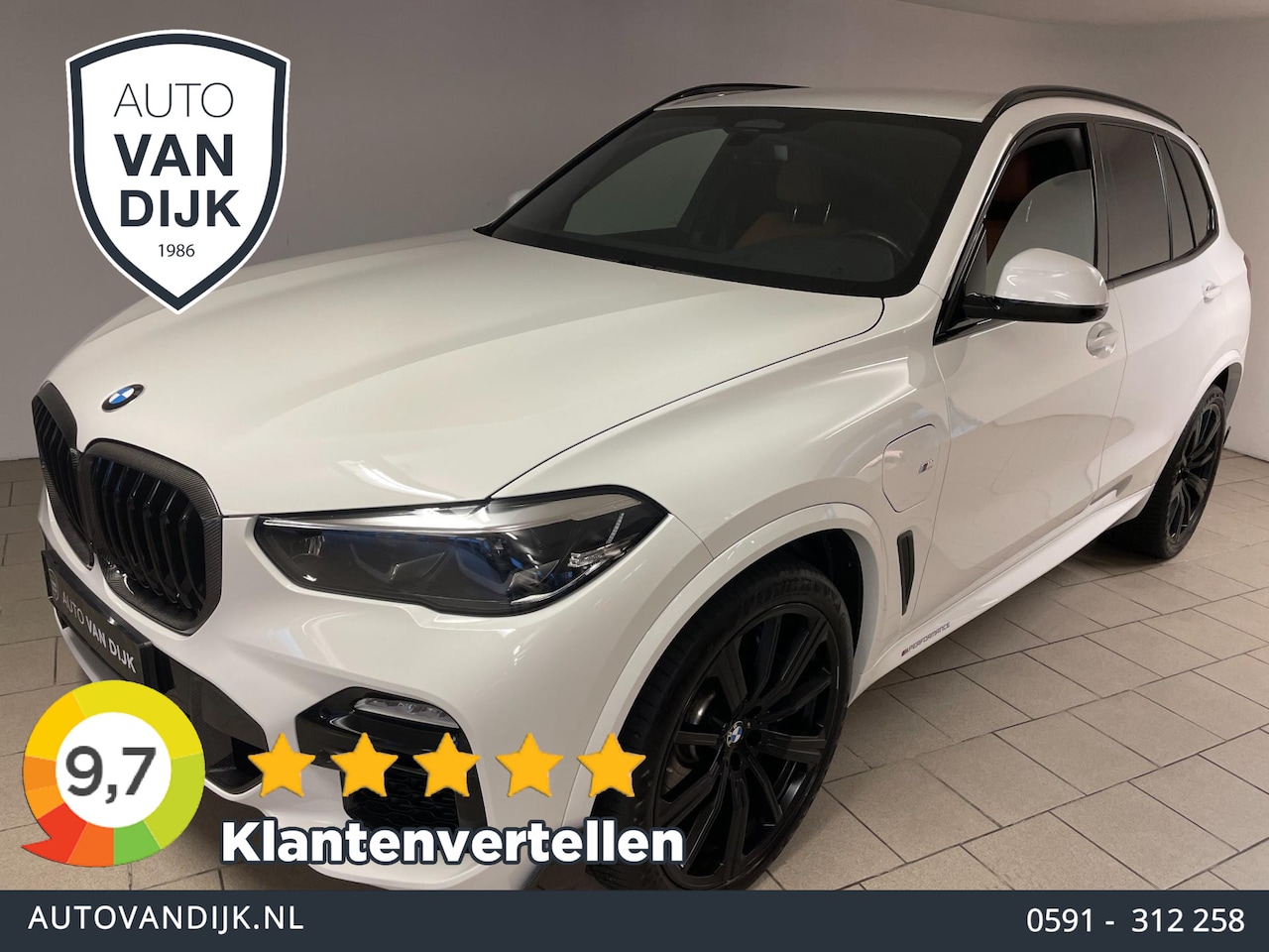 BMW X5 - XDrive45e High Executive M PAKKET M PERFORMANCE CARBON AIRCO NAVI CRUISE BT STOELVERW LUCH - AutoWereld.nl