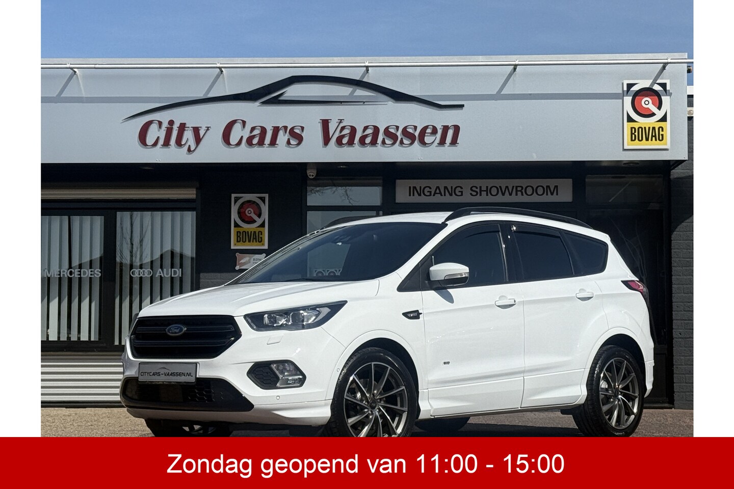 Ford Kuga - 2.0 4x4 automaat ST Line 243 pk apple carplay camera climate ctr cruise ctr lmv 19 inch el - AutoWereld.nl