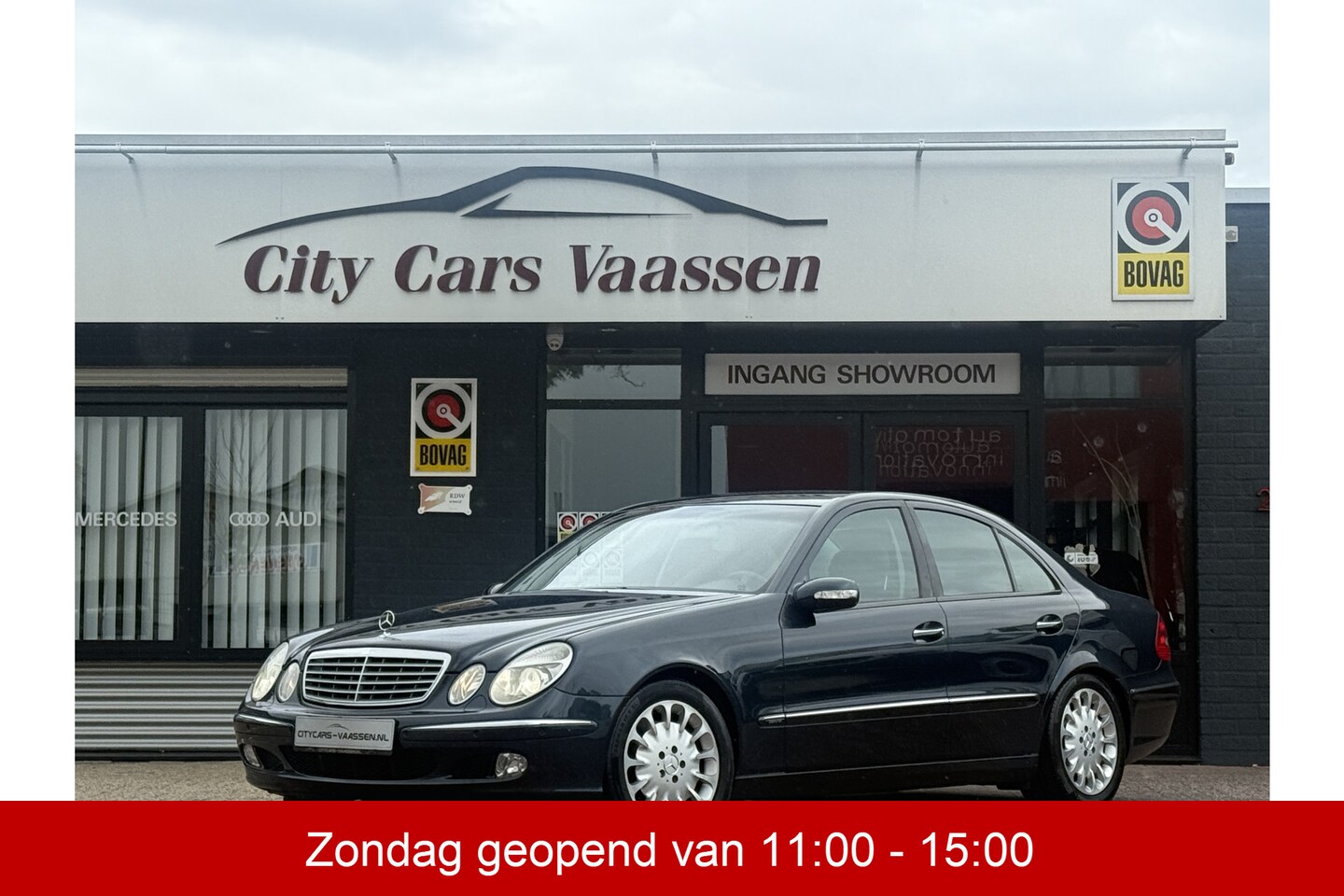 Mercedes-Benz E-klasse - 500 Elegance automaat 306 pk youngtimer navigatie climate ctr cruise ctr leder lmv 17 inch - AutoWereld.nl