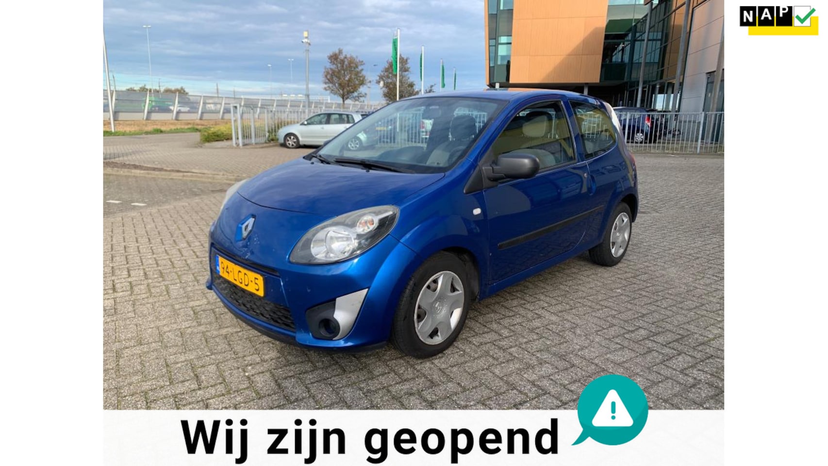 Renault Twingo - 1.2-16V Blauw 2010 Airco Elek ramen NAP! - AutoWereld.nl