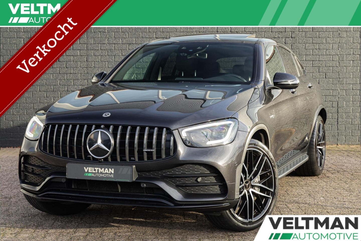 Mercedes-Benz GLC-klasse Coupé - AMG 43 4MATIC SCHUIFDAK BURMESTER SPORTUITLAAT LUCHTVERING. - AutoWereld.nl