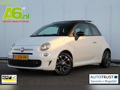 Fiat 500 - 1.0 Hybrid Hey Google Schuifdak 15 inch LMV Half Leder Carplay Navigatie Airco Cruise Cont