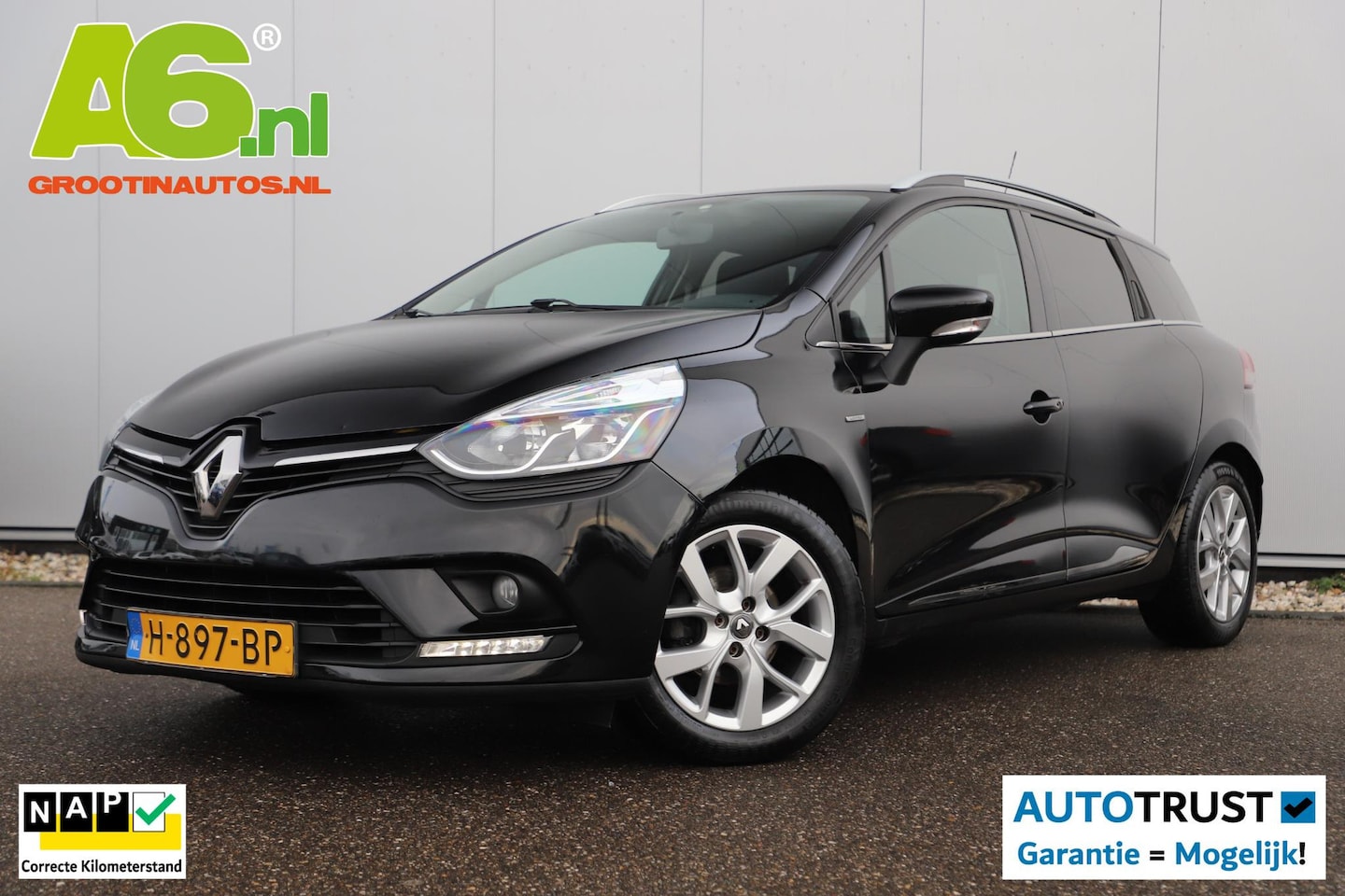 Renault Clio Estate - 0.9 TCe Limited Trekhaak Carplay Android Navigatie Airco Cruise Parkeersensor - AutoWereld.nl