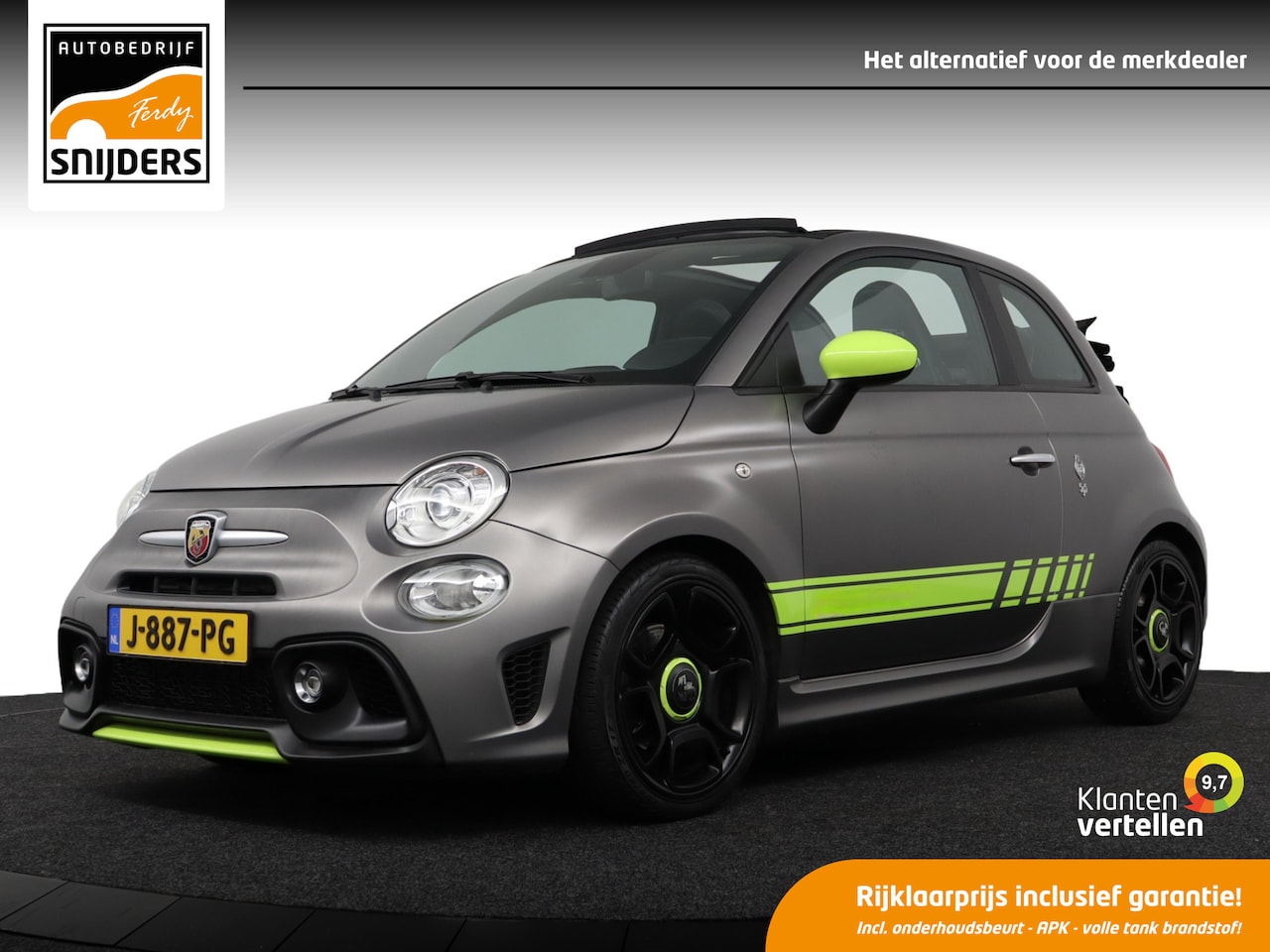 Fiat 500 Abarth - 500C 1.4 T-Jet Abarth Turismo 70th Anniversary (1 of 200 - UNIEK) 165 PK LIMITED EDITION | - AutoWereld.nl