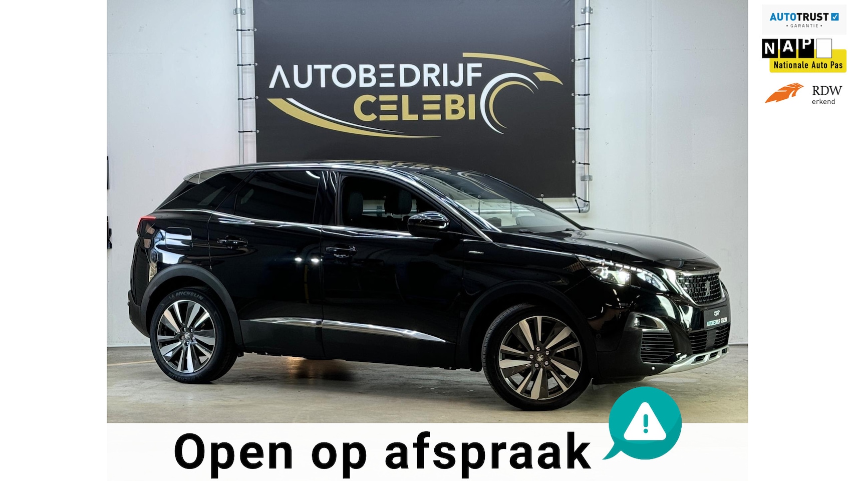 Peugeot 3008 - 1.2 PureTech GT Line 2016 ZWART DODEHOEK&RIJSTR - AutoWereld.nl