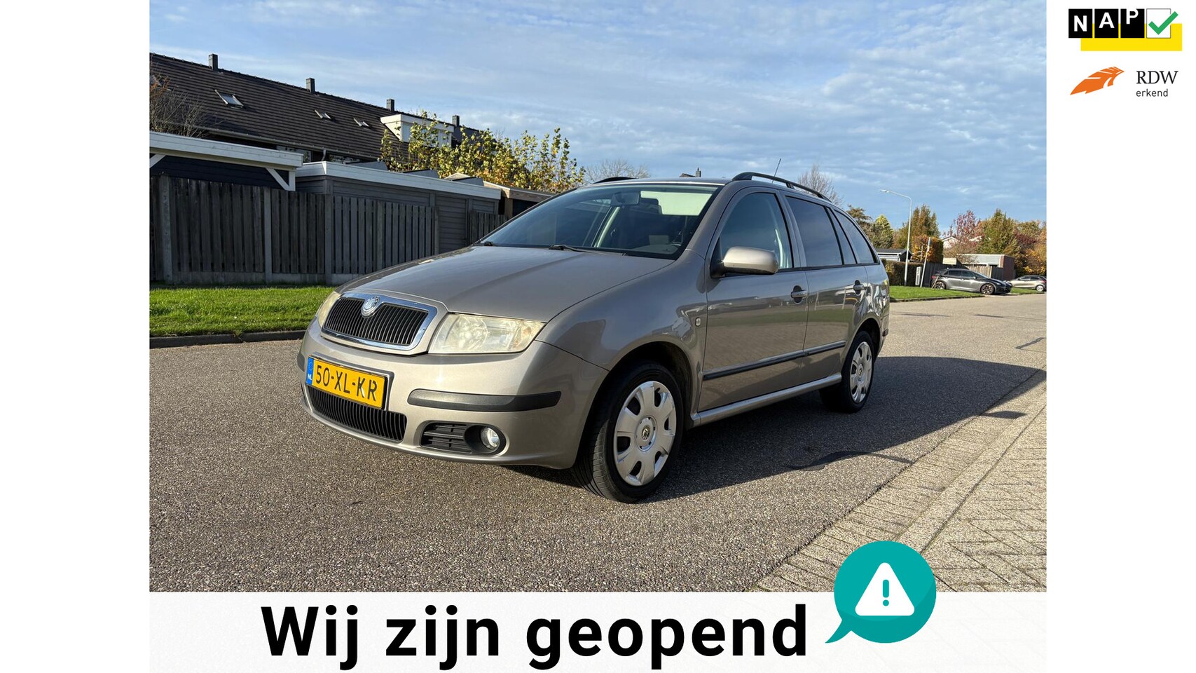 Skoda Fabia Combi - 1.4-16V Spirit+ Cruise*Airco*Trekhaak*NAP*07-07-2026 APK* - AutoWereld.nl