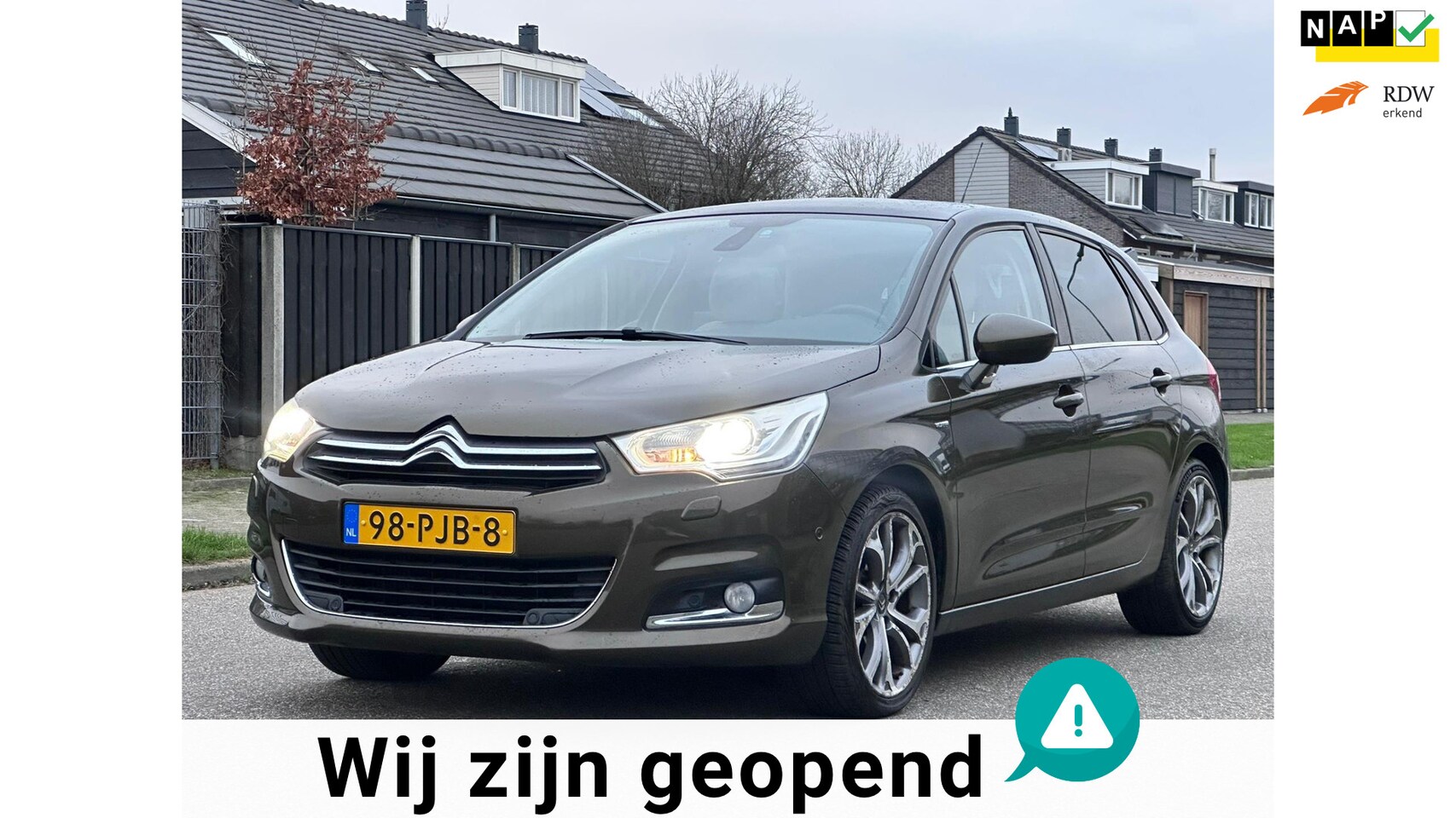 Citroën C4 - 1.6 THP Exclusive EGS Automaat*Pano*Navigatie*Cruise*NAP*Clima*LM velgen*Dealer onderhoude - AutoWereld.nl