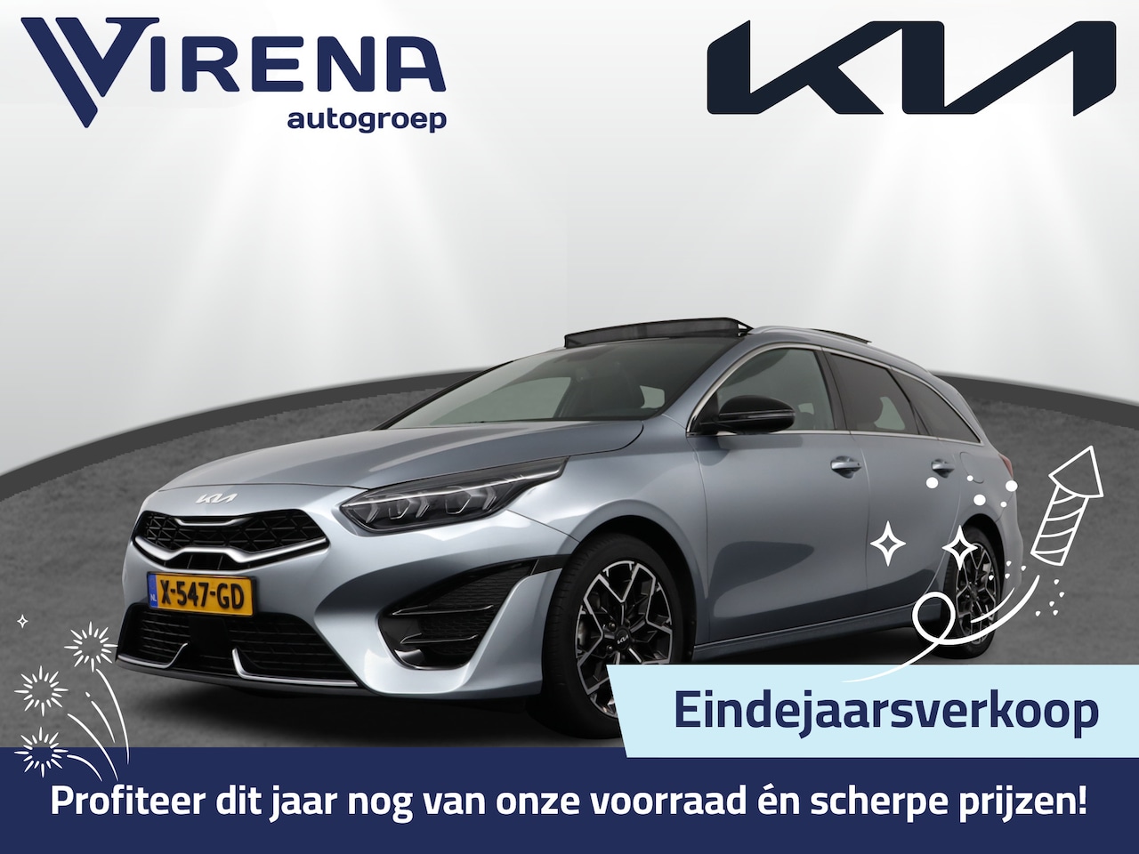 Kia Cee'd Sportswagon - Ceed 1.5 T-GDi GT-Line - Automaat Navigatie - Schuif-/kanteldak - Stoel-/stuurverwarming - - AutoWereld.nl