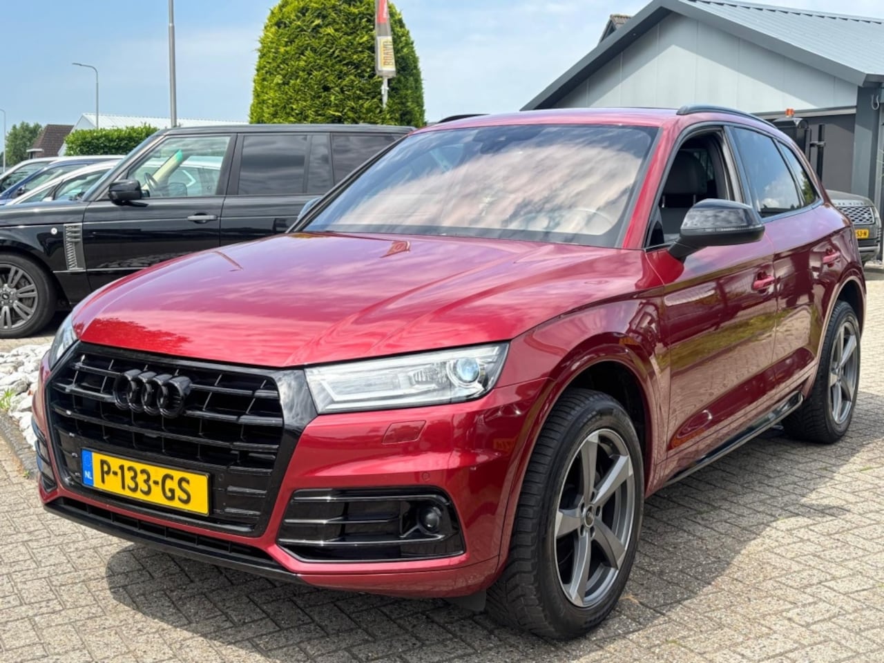 Audi Q5 - 2.0 TFSI Benzine 2018 S-Line Rood Nieuw Model - AutoWereld.nl