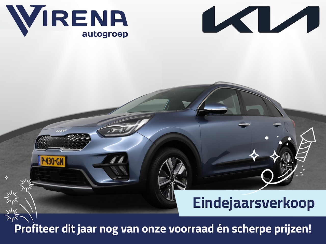 Kia Niro - 1.6 GDi Hybrid ExecutiveLine Automaat - Trekhaak - Stoelverwarming / Ventilatie - Schuif/- - AutoWereld.nl