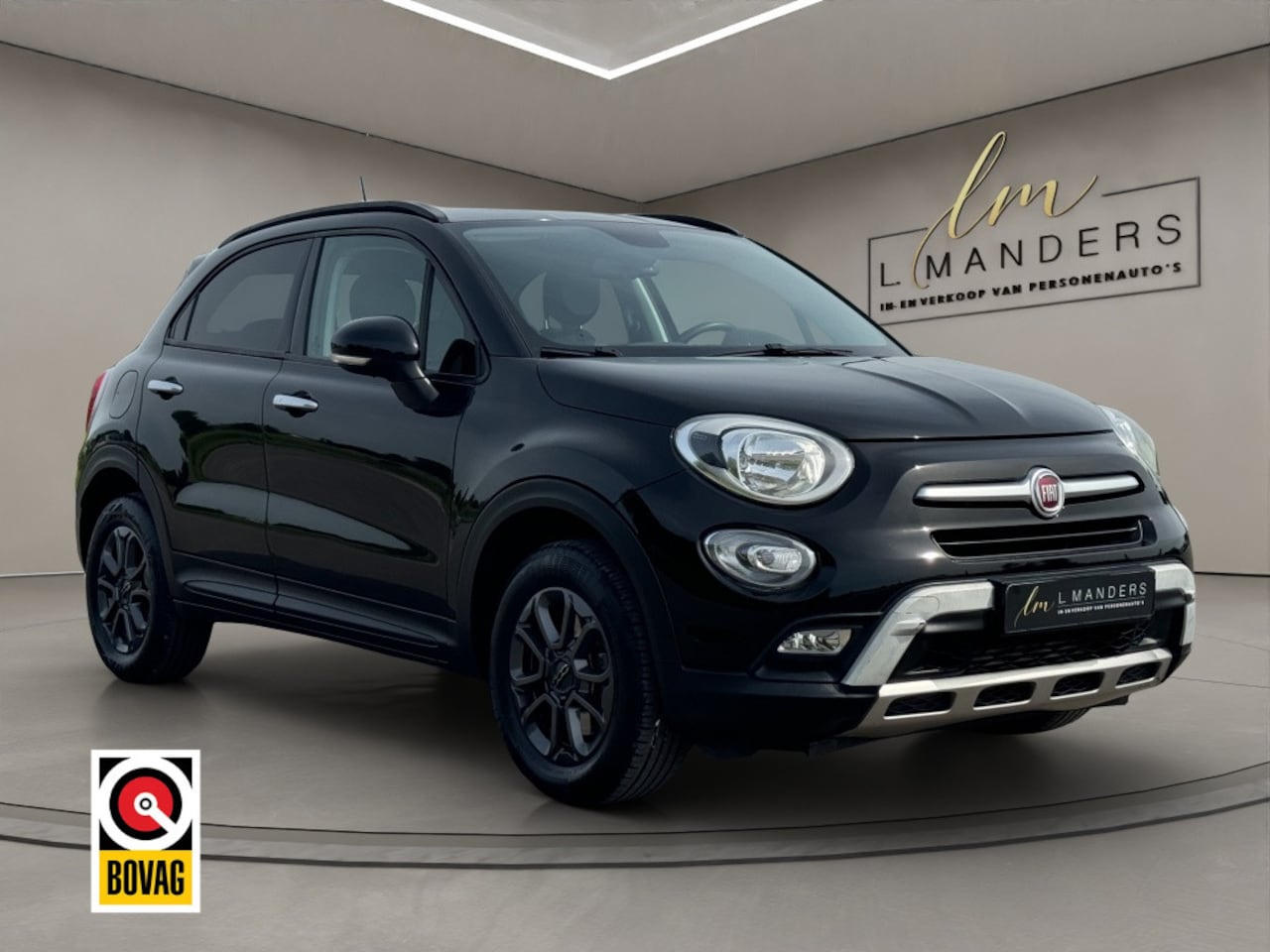 Fiat 500 X Cross - 1.4 Turbo 2017 ZWART | Automaat | Navigatie | Airco - AutoWereld.nl