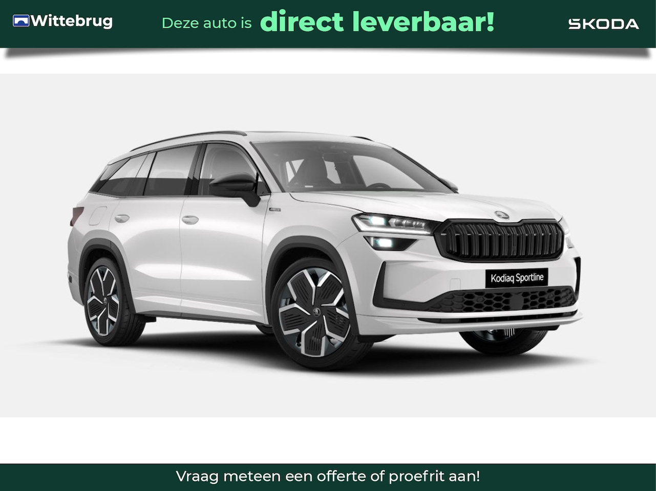 Skoda Kodiaq - 1.5 TSI PHEV Sportline Business / Trekhaak / Panoramadak / Comfort Pakket / Light & View P - AutoWereld.nl