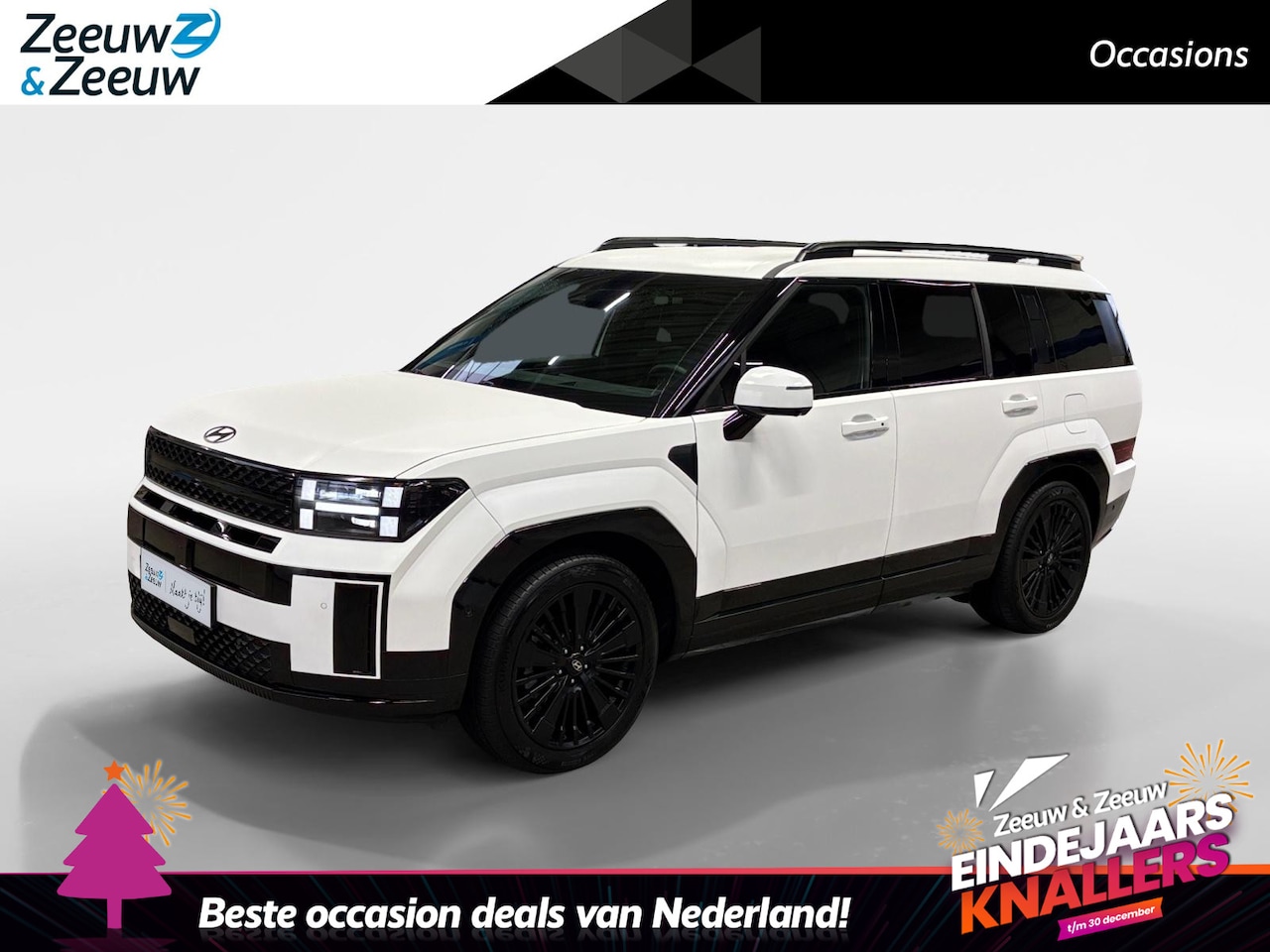 Hyundai Santa Fe - 1.6 T-GDI PHEV Black Line 4WD 7p. | Dealer onderhouden | Leder | Stoelkoeling + verwarming - AutoWereld.nl