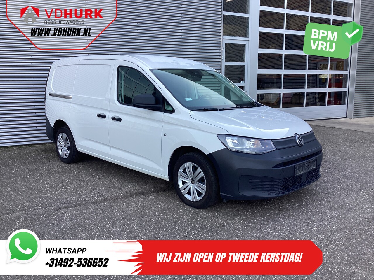 Volkswagen Caddy Cargo Maxi - 2.0 TDI 125 pk DSG Aut. Standkachel/ Stoelverw./ Airco/ Cruise/ Camera/ PDC - AutoWereld.nl