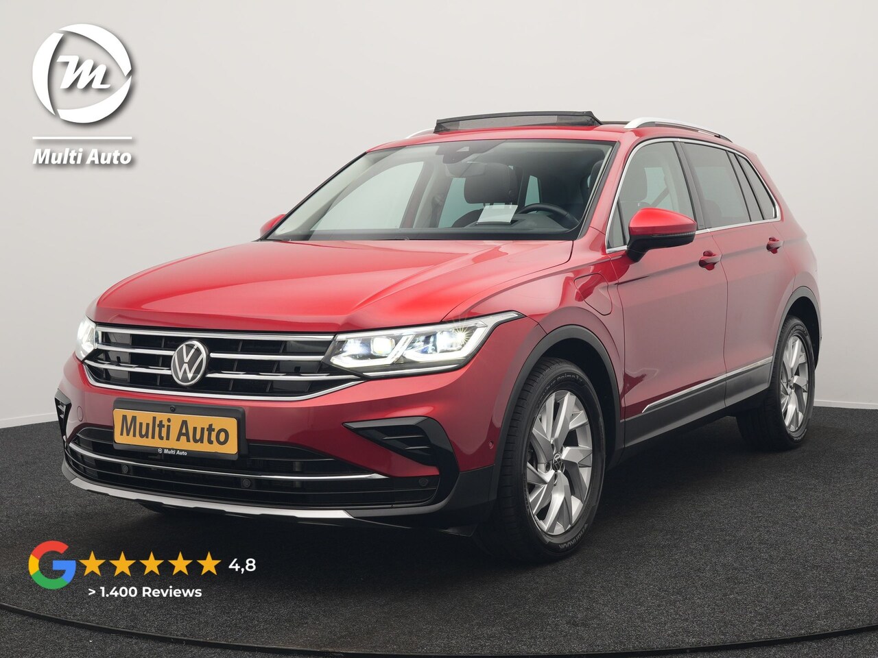 Volkswagen Tiguan - 1.4 TSI eHybrid Elegance Plug In Hybrid 245pk Dealer O.H. PHEV | Trekhaak Af Fabriek | Pan - AutoWereld.nl