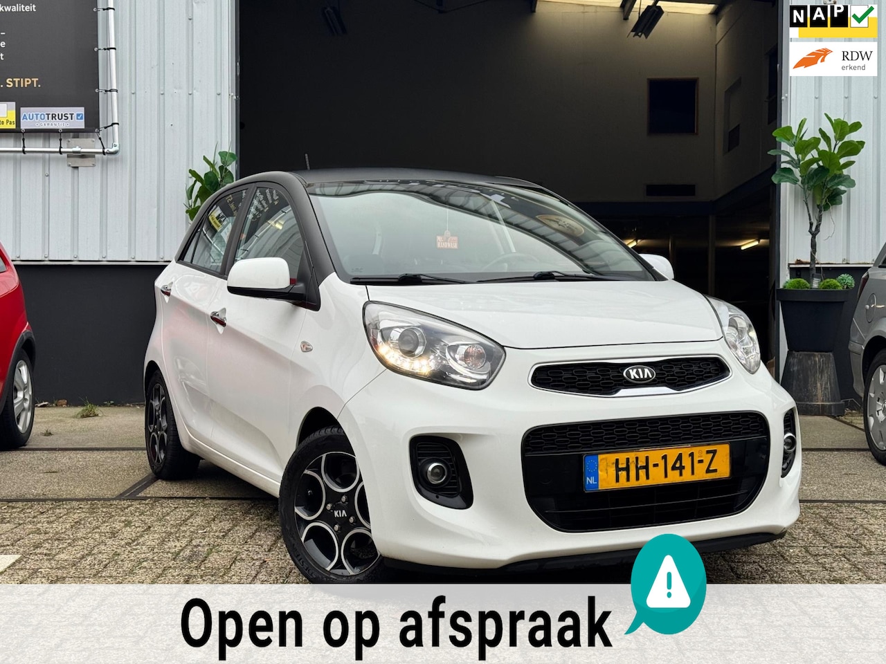 Kia Picanto - 1.2 | CVVT | DynamicLine | LUXE UITVOERING | AIRCO | ELEKTRISCHE RAMEN | LEER | 2016 | NAP - AutoWereld.nl
