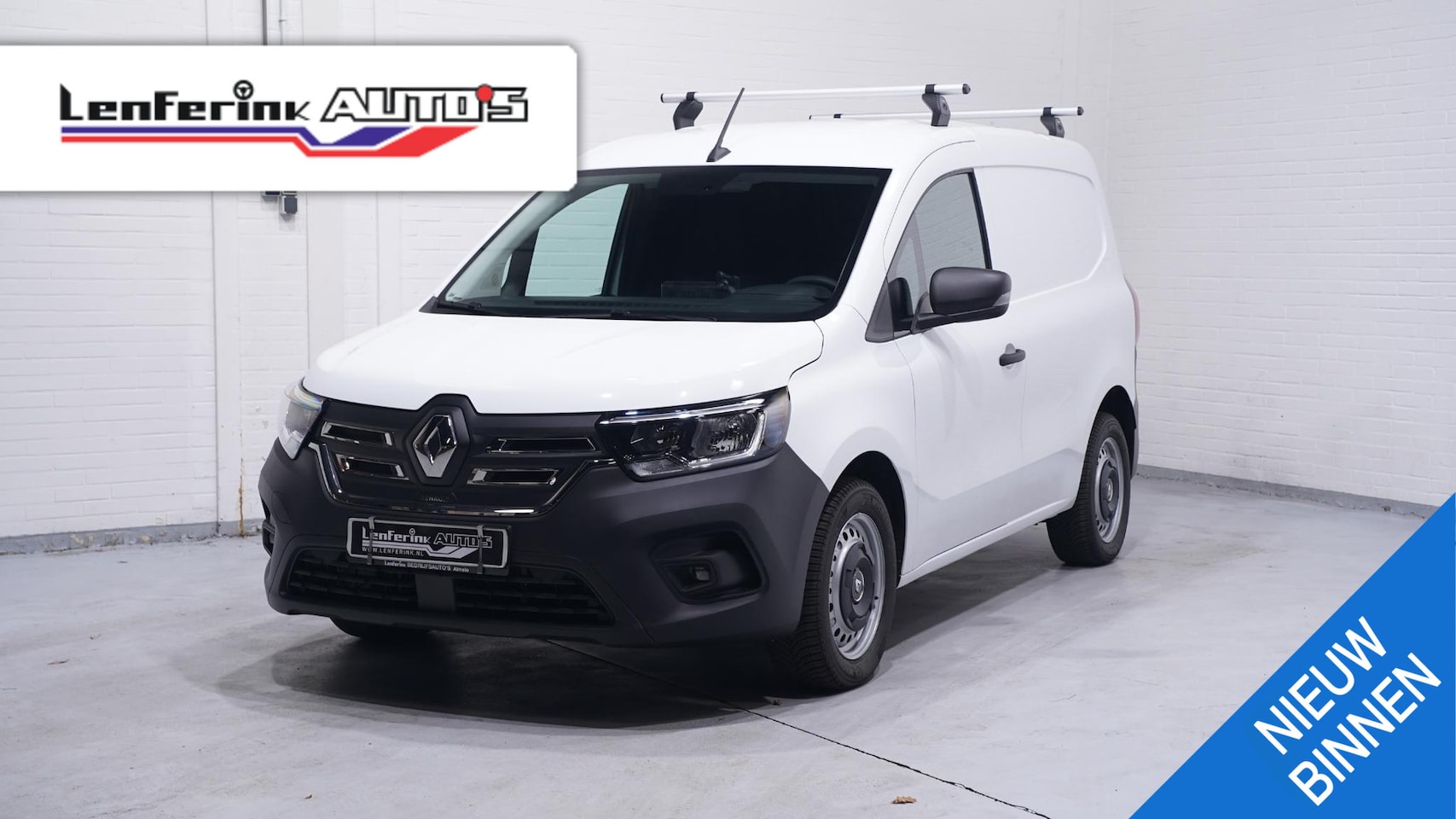 Renault Kangoo E-Tech - Electric L1 44 kWh Navi, Airco ECC Houten Laadvloer, PDC achter, Dakdragers, Deuren met Ra - AutoWereld.nl