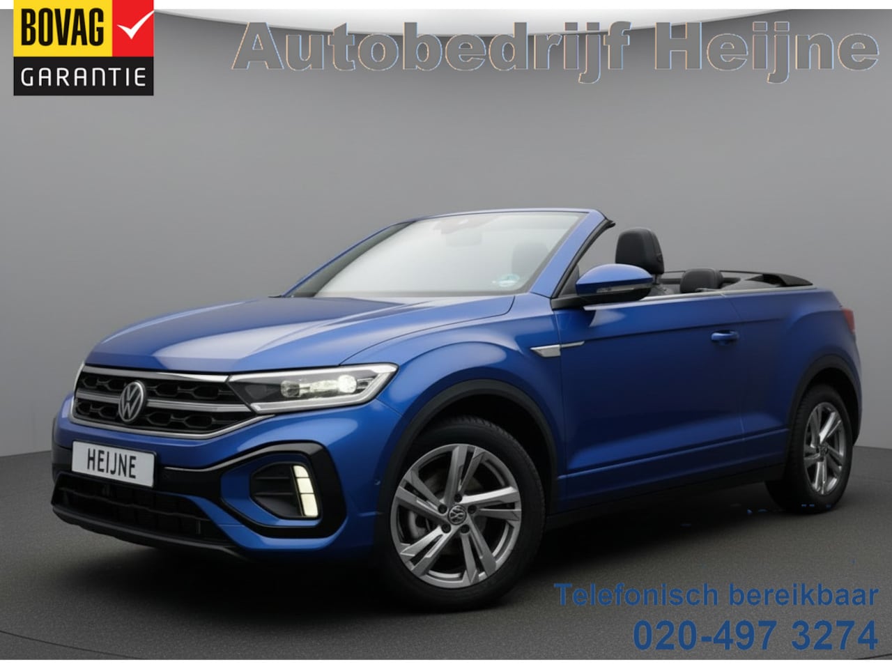 Volkswagen T-Roc Cabrio - 1.5 TSI DSG R-LINE SPORT LED/NAVI/CARPLAY/FABRIEKS GARANTIE - AutoWereld.nl
