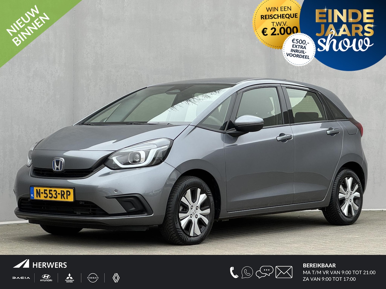 Honda Jazz - 1.5 e:HEV Elegance / Goed Onderhouden / Afneembare Trekhaak / Stoelverwarming / Parkeersen - AutoWereld.nl