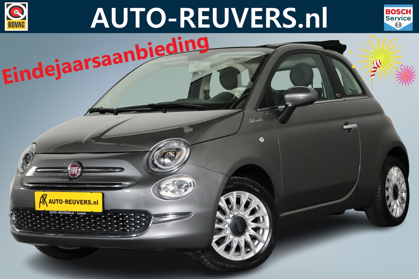 Fiat 500 C - Cabrio 1.0 Hybrid Dolcevita / Cruise / Carplay / Bluetooth / ECC - AutoWereld.nl