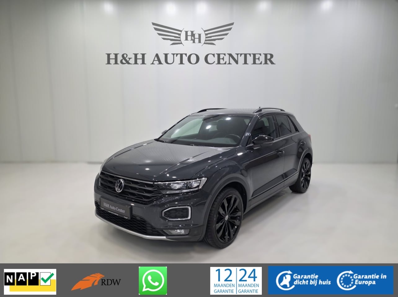 Volkswagen T-Roc - 2.0 TSI 4Motion Sport |BLACK STYLE|Trekgewicht 1700kg| - AutoWereld.nl