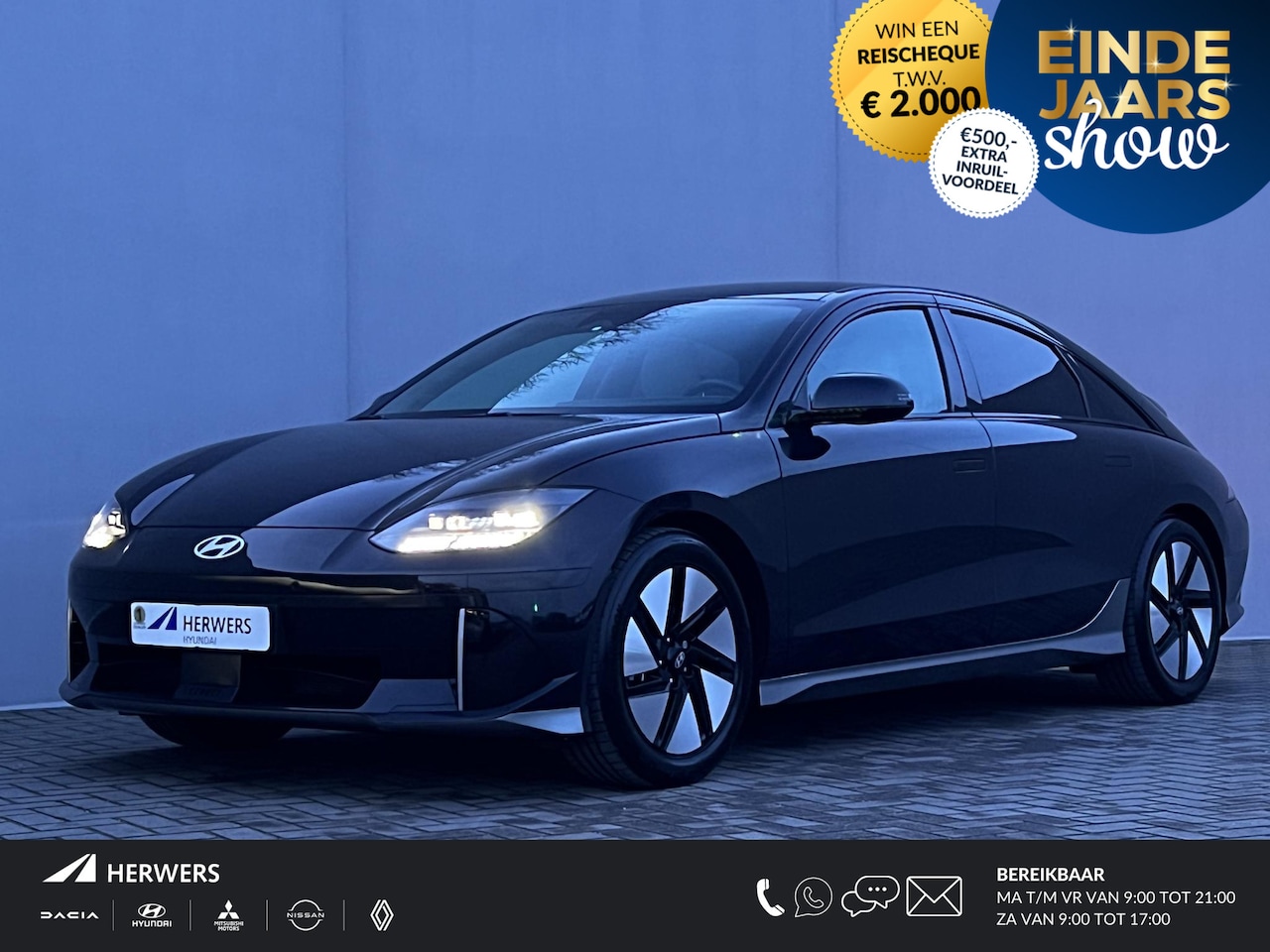 Hyundai IONIQ 6 - Connect 77.4 kWh Automaat / Batterijgarantie 8 jaar / Accu SoH 100% / Trekgewicht 1.500 kg - AutoWereld.nl