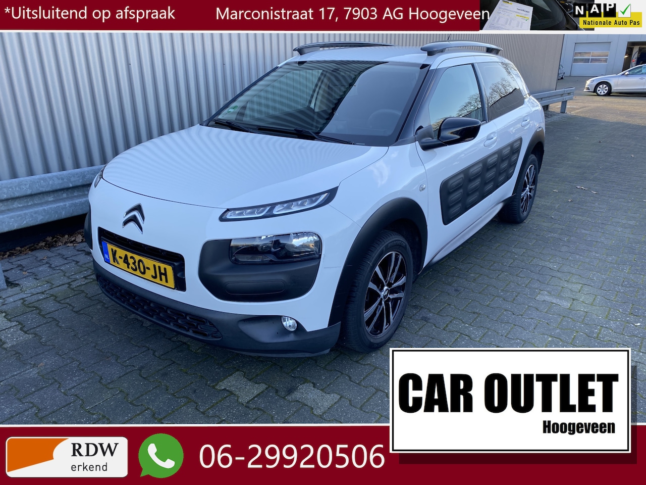 Citroën C4 Cactus - 1.2 PureTech Business Plus 137Dkm. A/C, Stoelvw, CC, PDC & Cam, LM, nw. APK – Inruil Mogel - AutoWereld.nl