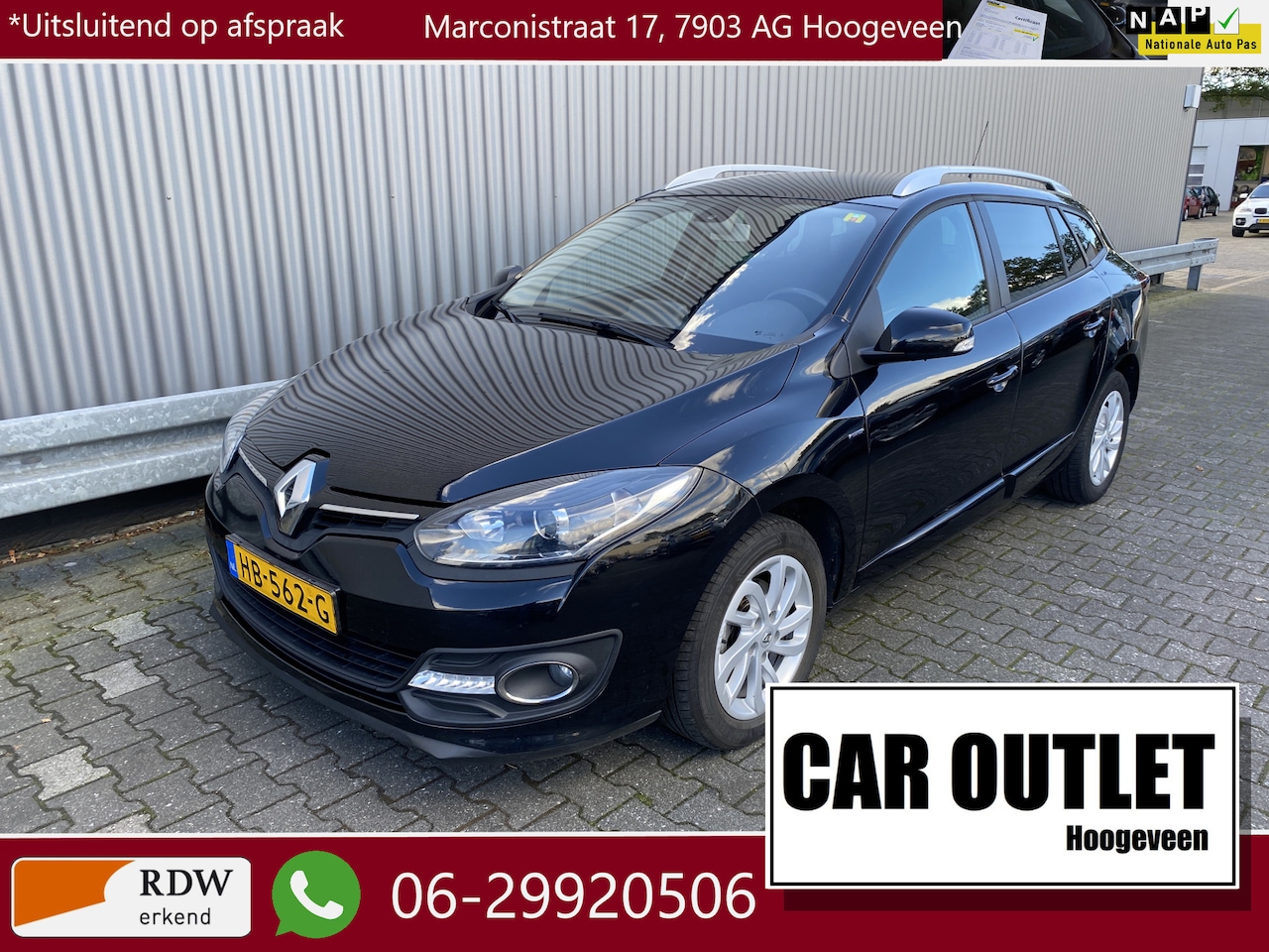 Renault Mégane Estate - 1.2 TCe Limited Clima, Navi, CC, PDC, LM, Trekh, – Inruil Mogelijk – - AutoWereld.nl