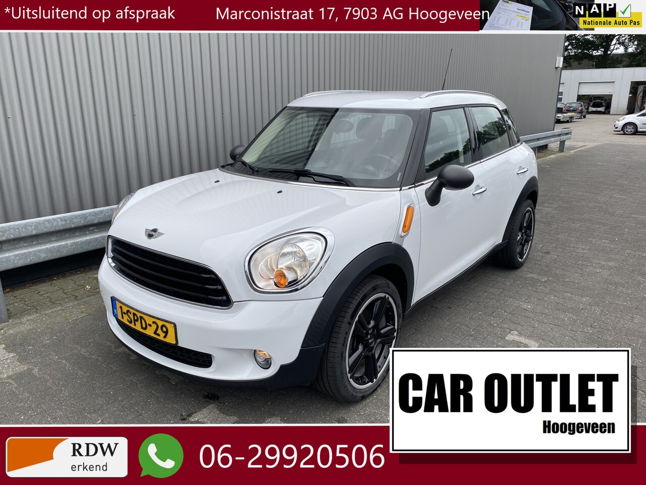 MINI Countryman - Mini 1.6 One Business Line 142Dkm.NAP, 2e Eignr, A/C, CC, Navi, PDC, LM, z.g.a.n. APK – In - AutoWereld.nl