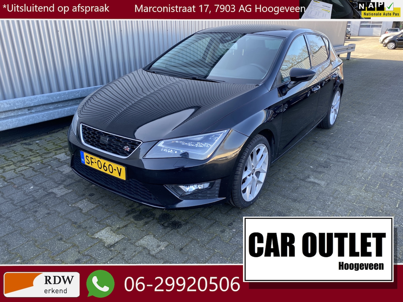 SEAT Leon - 1.8 TSI FR Business 120Dkm, 5-Drs, Leer/Alc, AUTOMAAT, CC, PDC, LM, nw. APK – Inruil Mogel - AutoWereld.nl