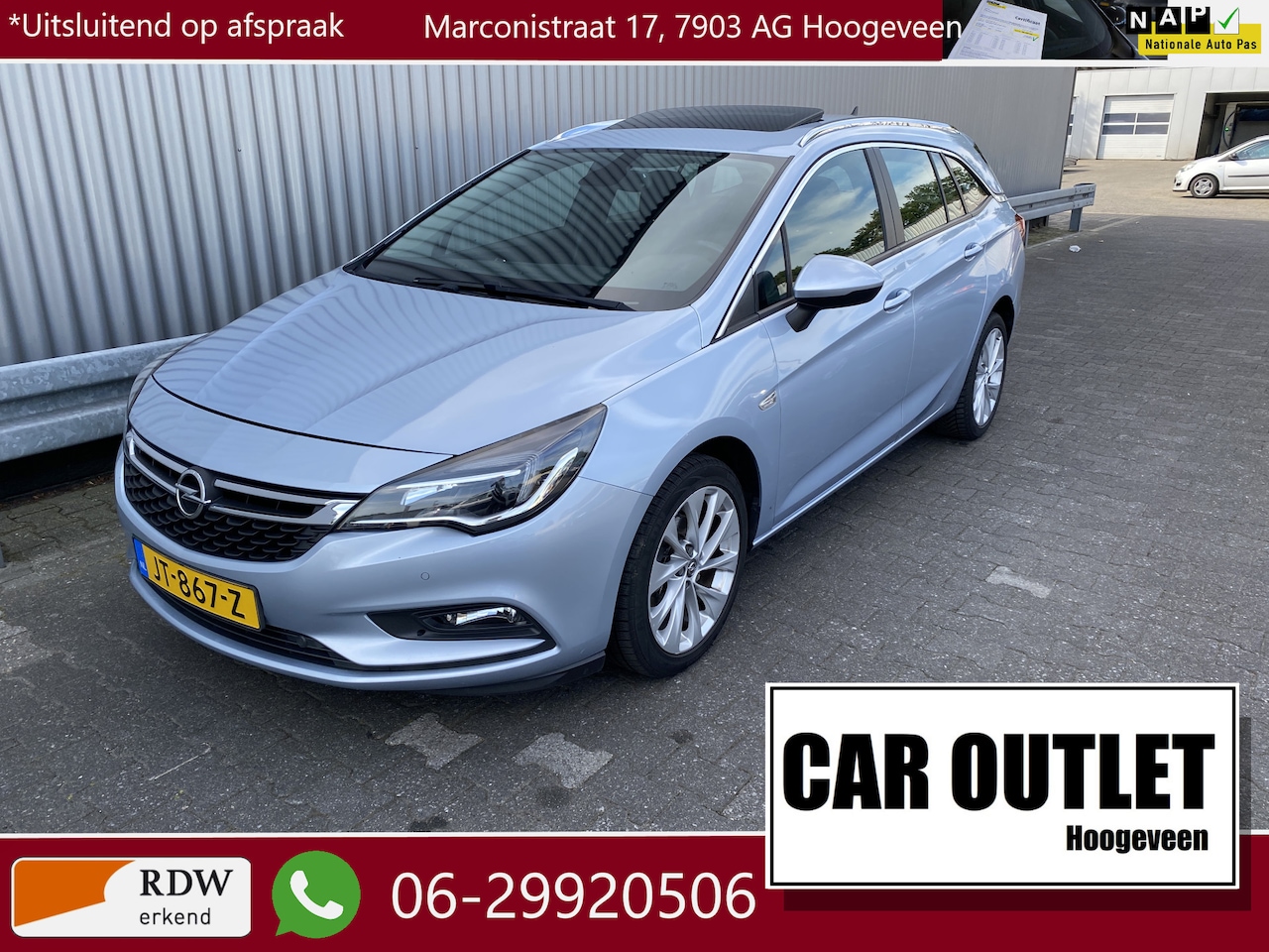 Opel Astra Sports Tourer - 1.0 Edition Clima, CC, PDC v/a, Navi, Apple CarPlay, Schuif/Kantel, LM, nw. APK – Inruil M - AutoWereld.nl