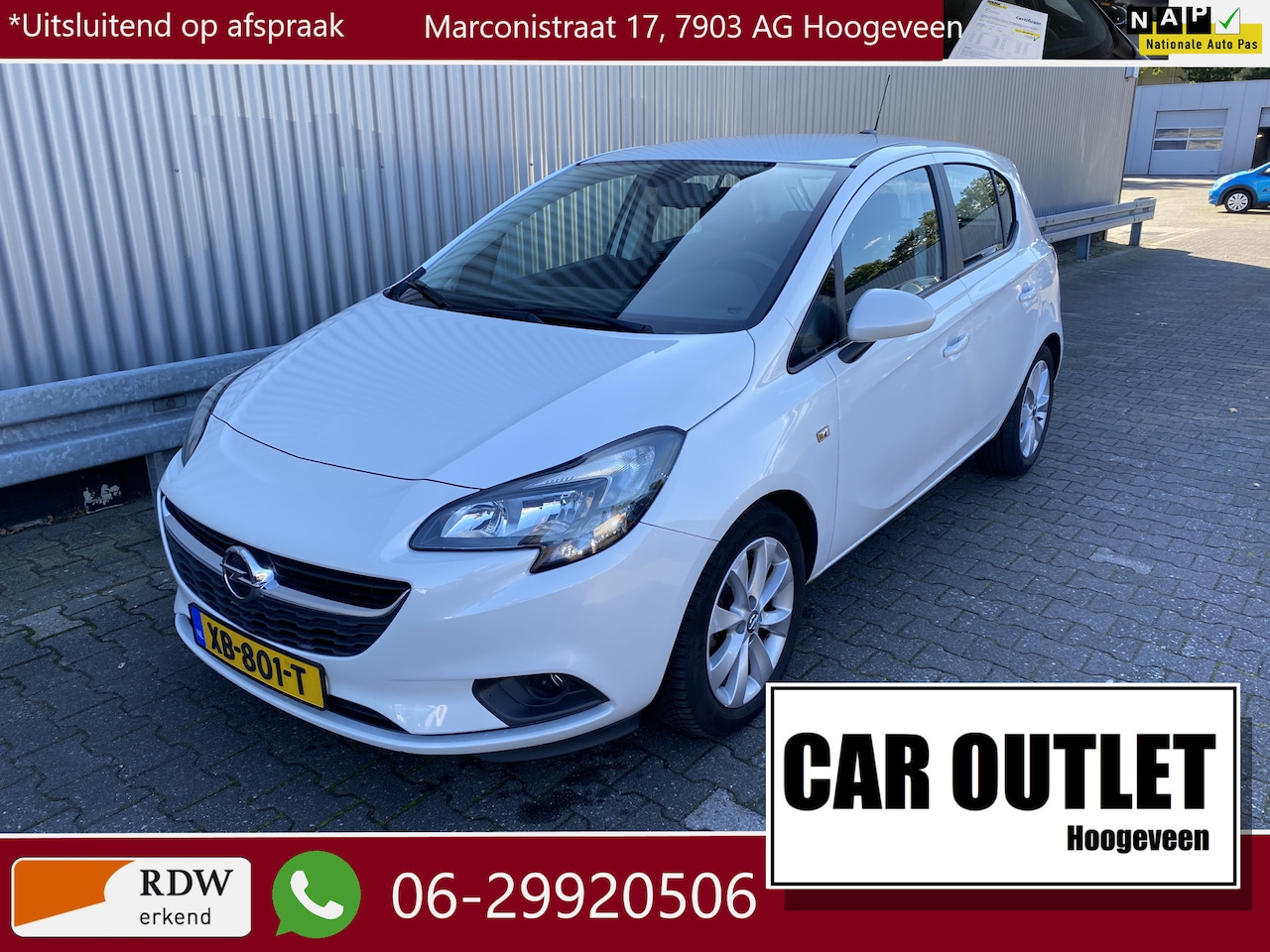 Opel Corsa - 1.4 Favourite 87Dkm.NAP, 5-Drs, A/C, CC, Navi, DAB+, PDC, LM, nw. APK – Inruil Mogelijk – - AutoWereld.nl